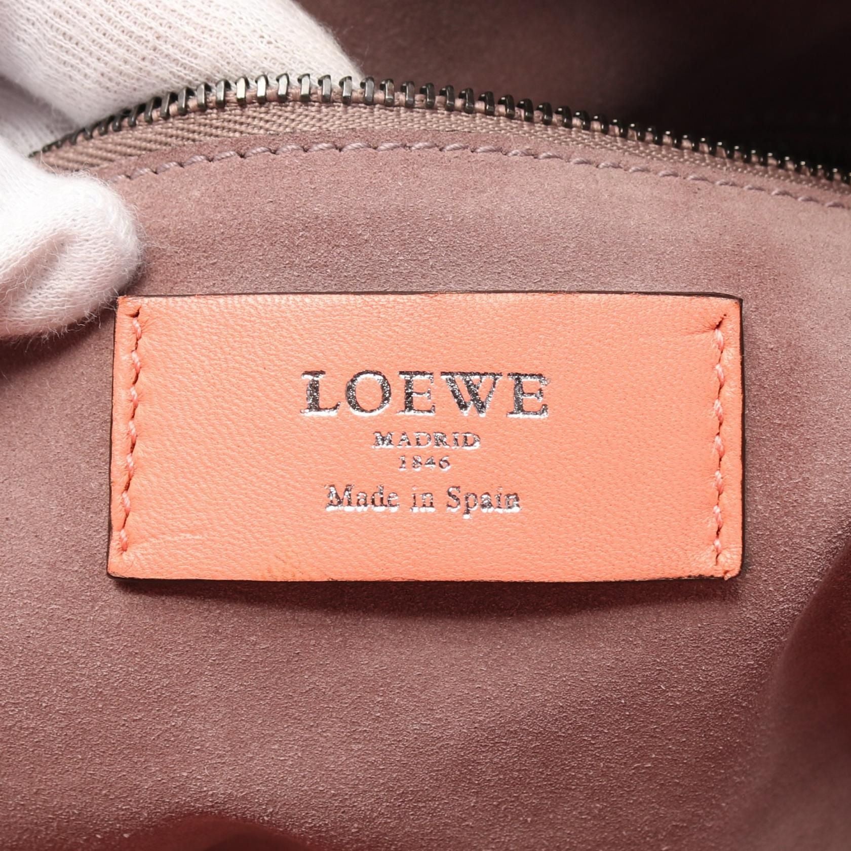 Loewe Anagram Tote Bag Pink Leather