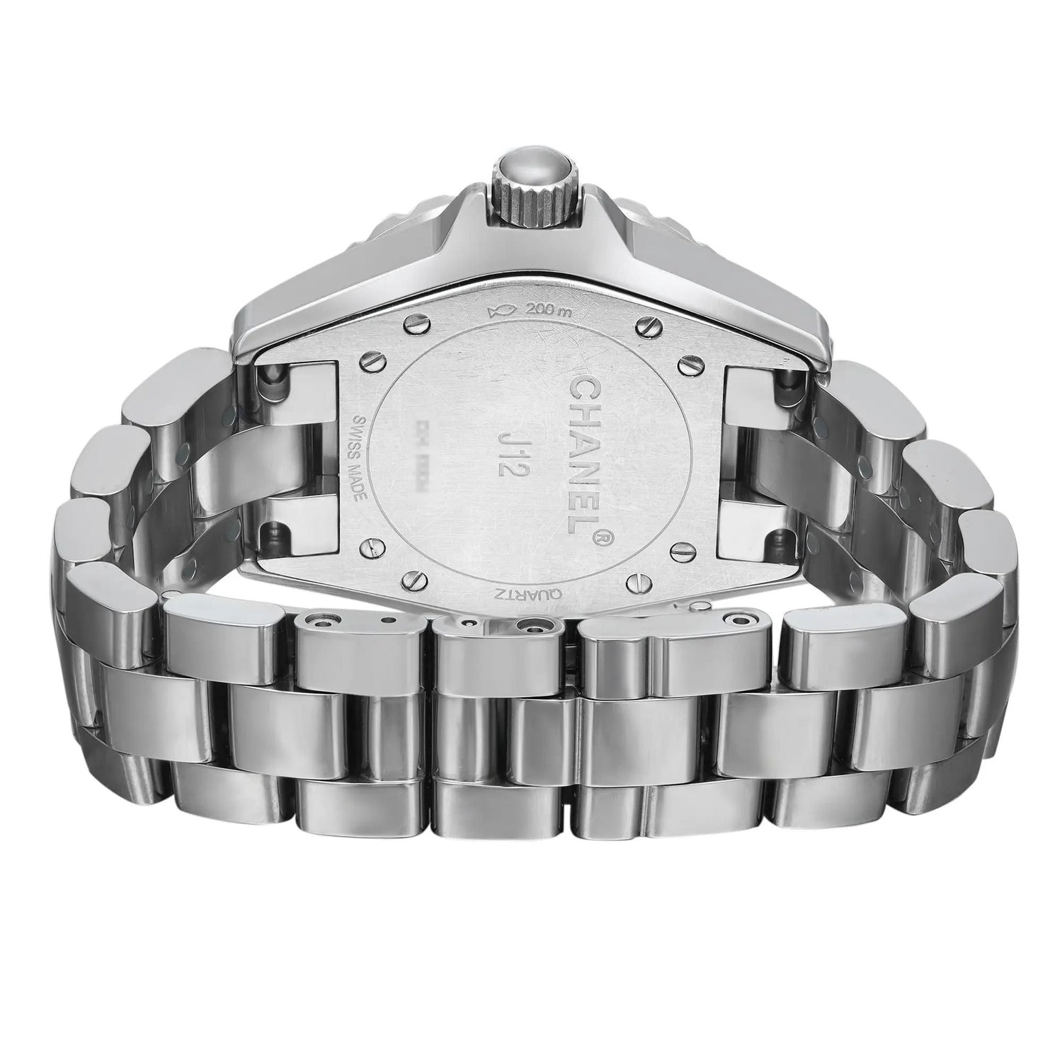 Chanel J12 Chromatic 33mm Titanium Ceramic Grey Dial Ladies Quartz Watch H2978
