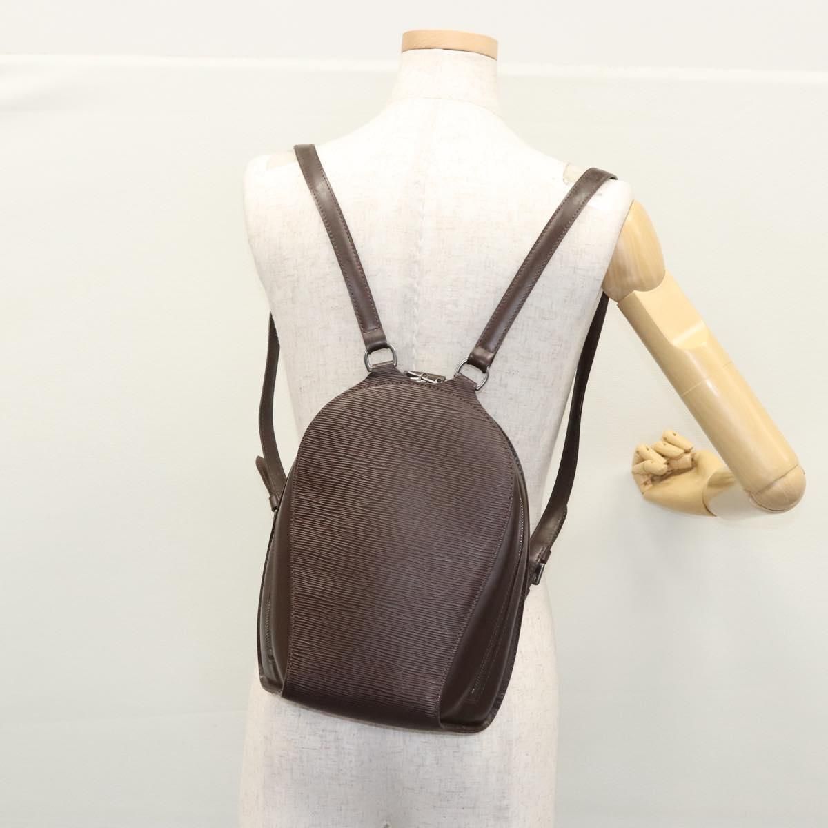 Louis Vuitton Epi Mabillon Backpack Mocha M 5223d Lv Auth