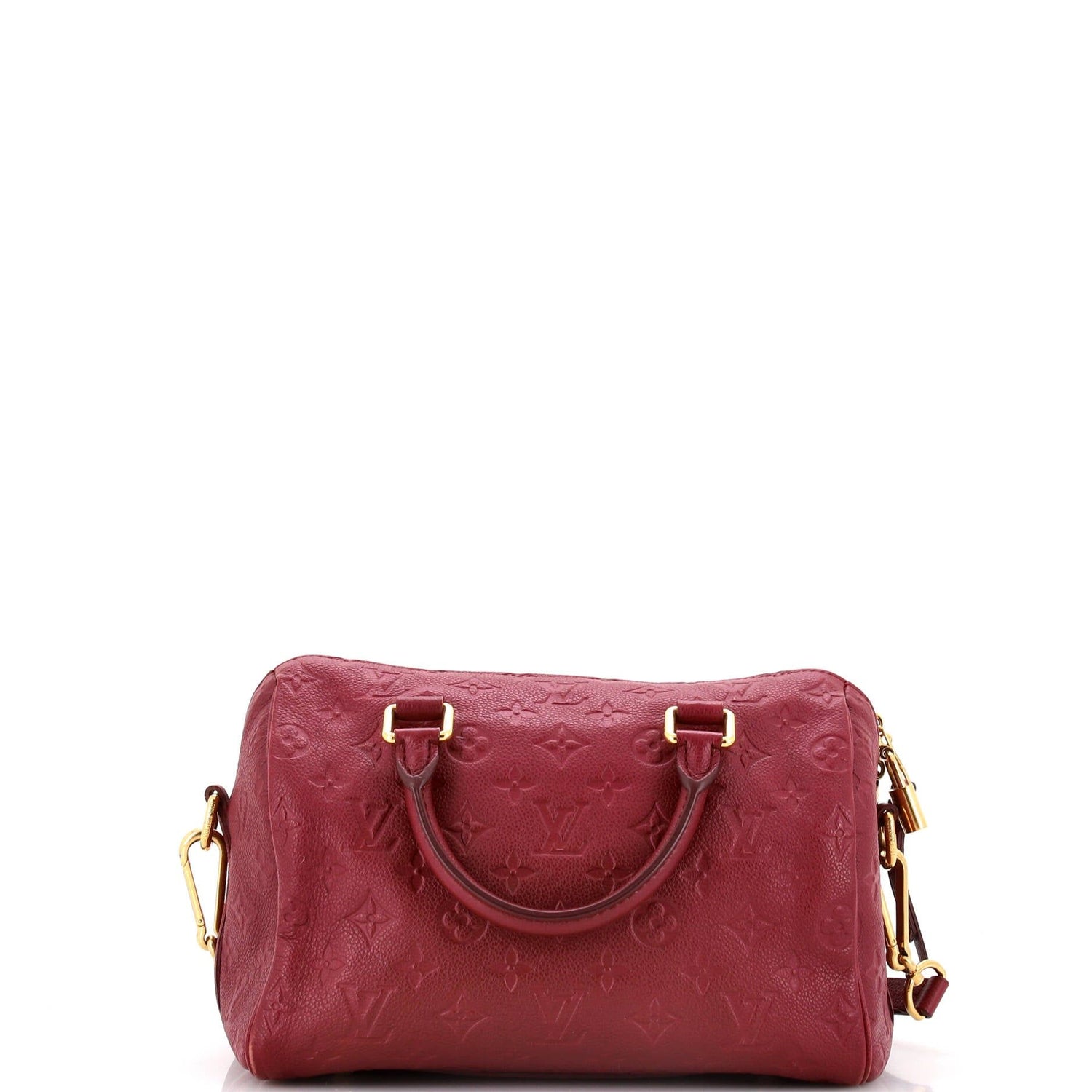 Louis Vuitton Speedy Bandouliere Bag Monogram Empreinte Leather 25