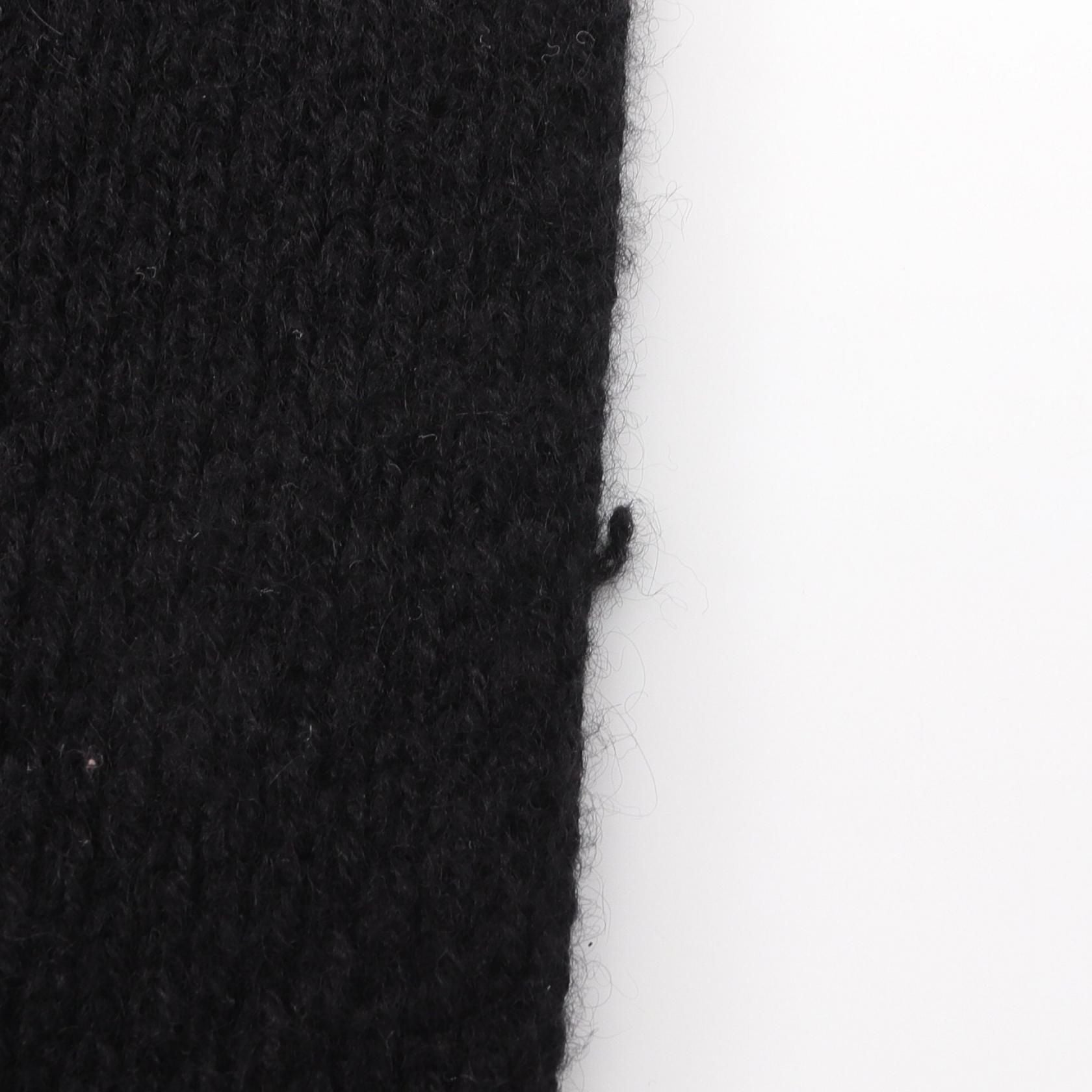 Chanel Black Coco Mark Scarf Other Cashmere