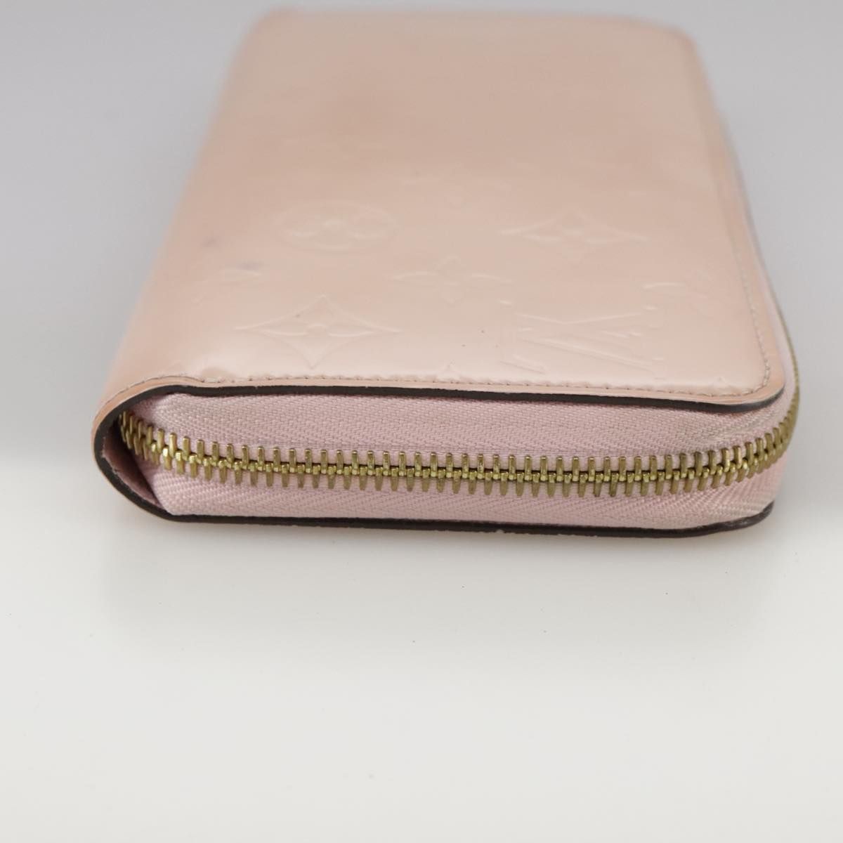 Louis Vuitton Vernis Zippy Wallet Rose Valerine M 93522 Lv Auth