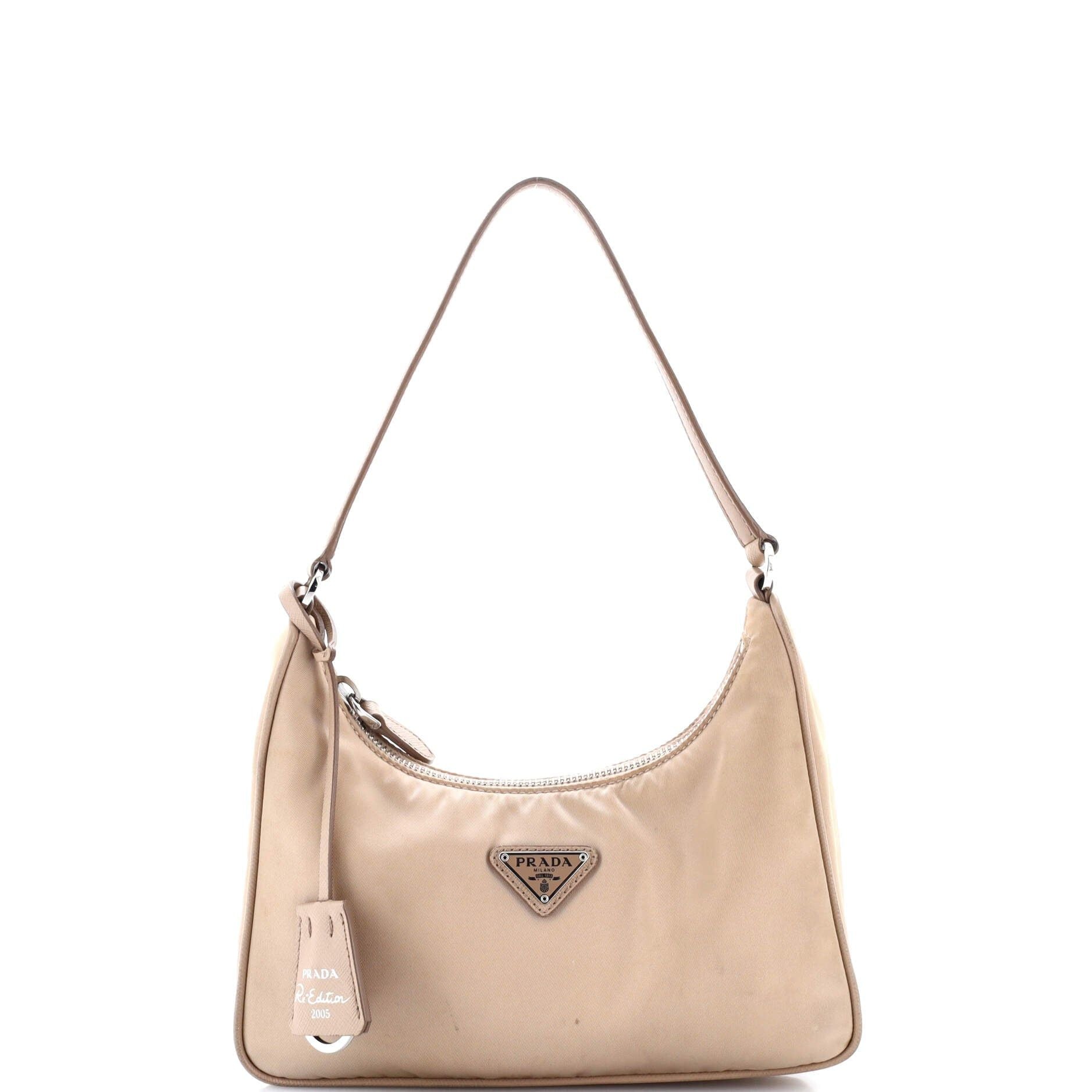Prada Re-Edition 2005 Hobo Tessuto With Saffiano Leather Mini