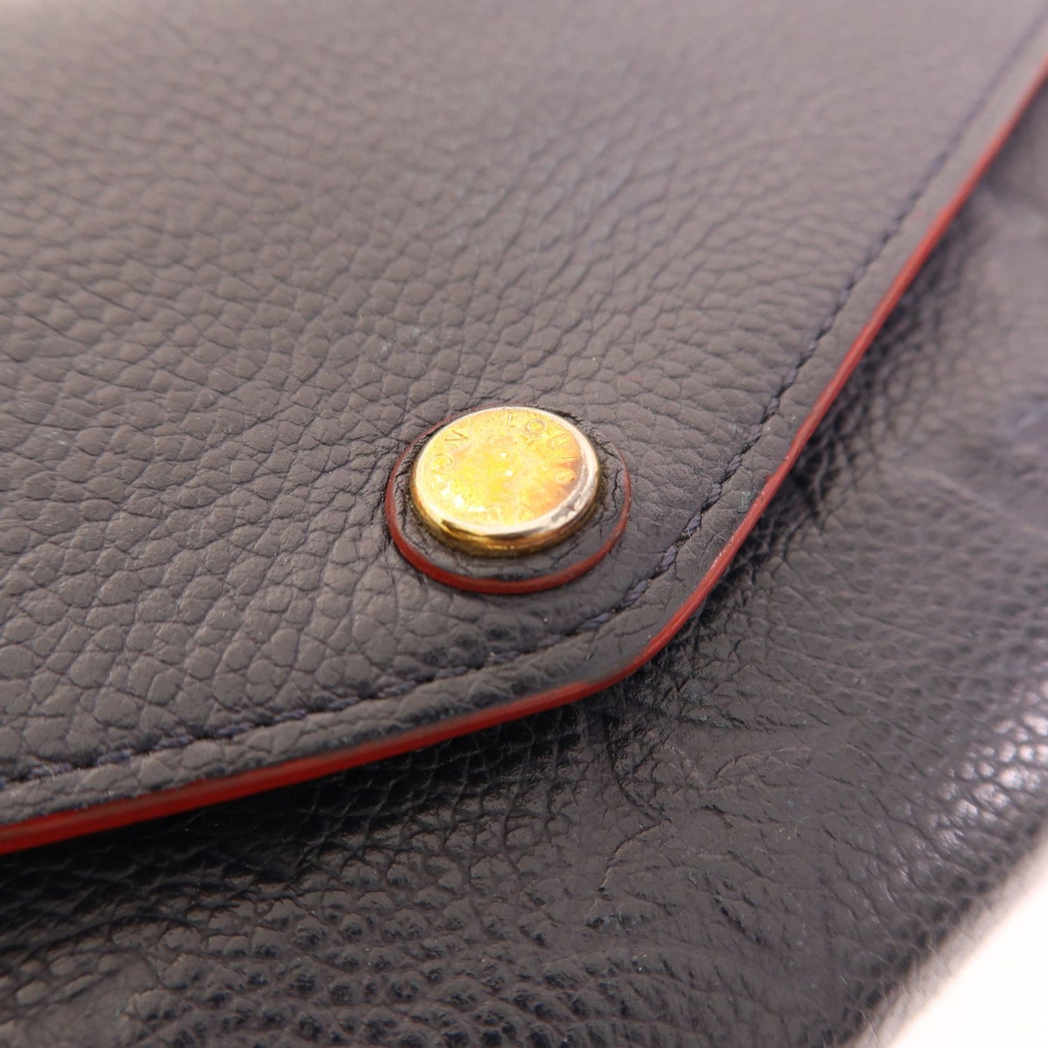 Louis Vuitton Empreinte Sarah Long Wallet Navy Blue Bifoldpurse M 61182