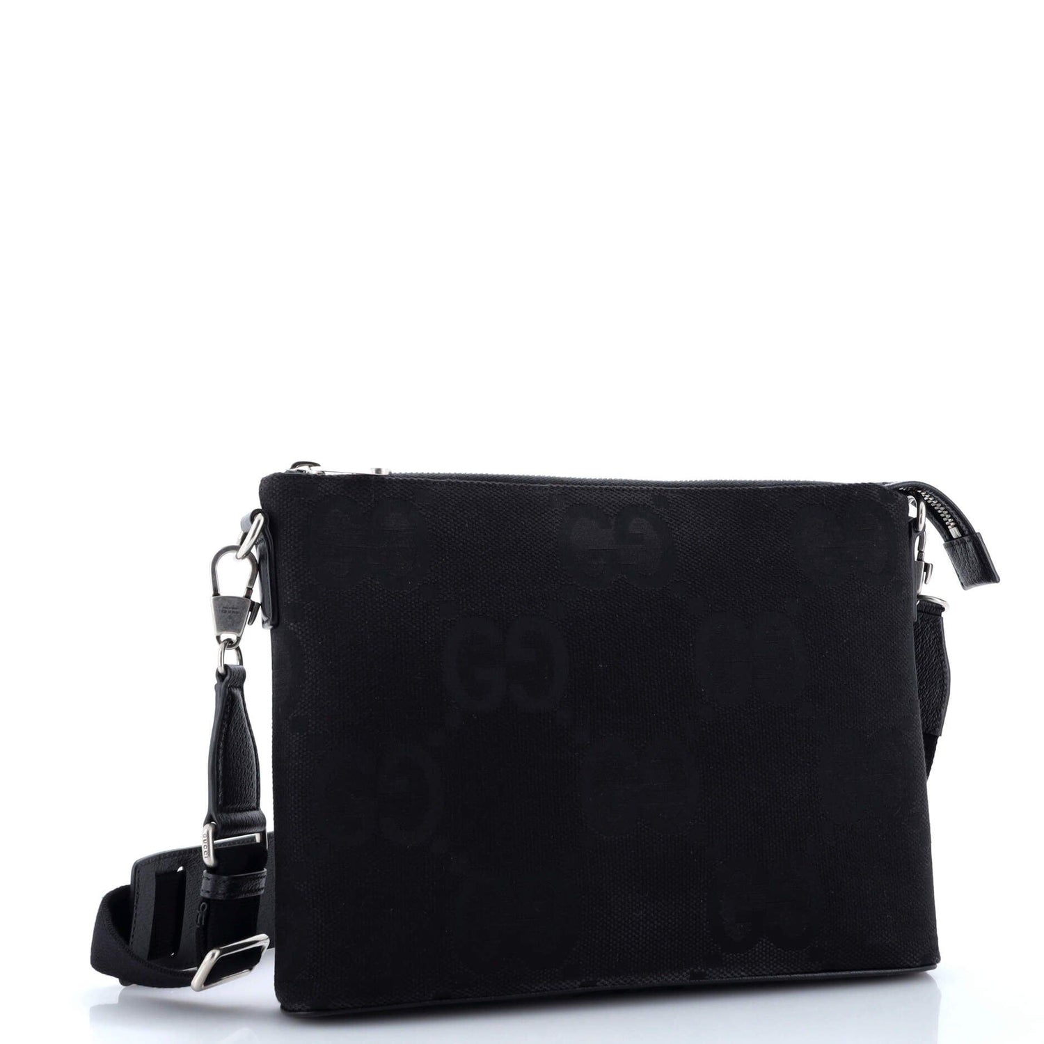 Gucci Zip Messenger Bag Jumbo Gg Canvas