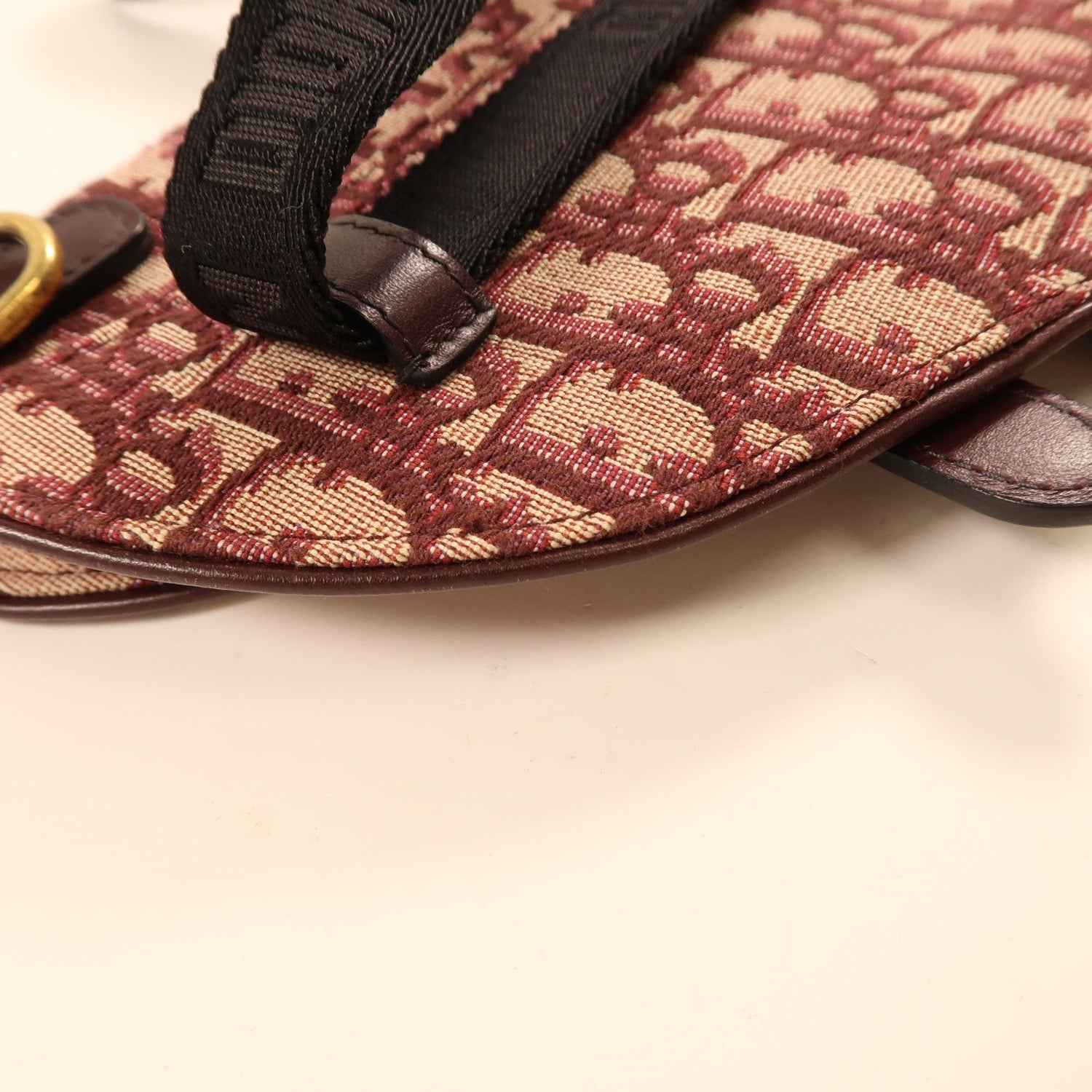 Dior Canvas Golden Waist Bag Red Waist Bag Body Bag Red Canvas Saddle Belt Bag