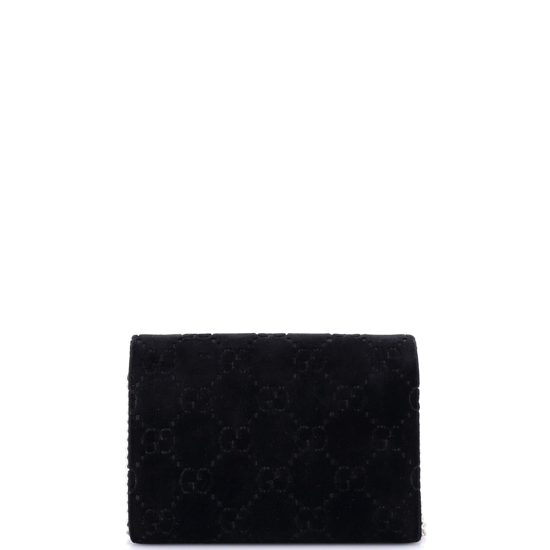 Gucci Dionysus Chain Wallet Gg Velvet Small