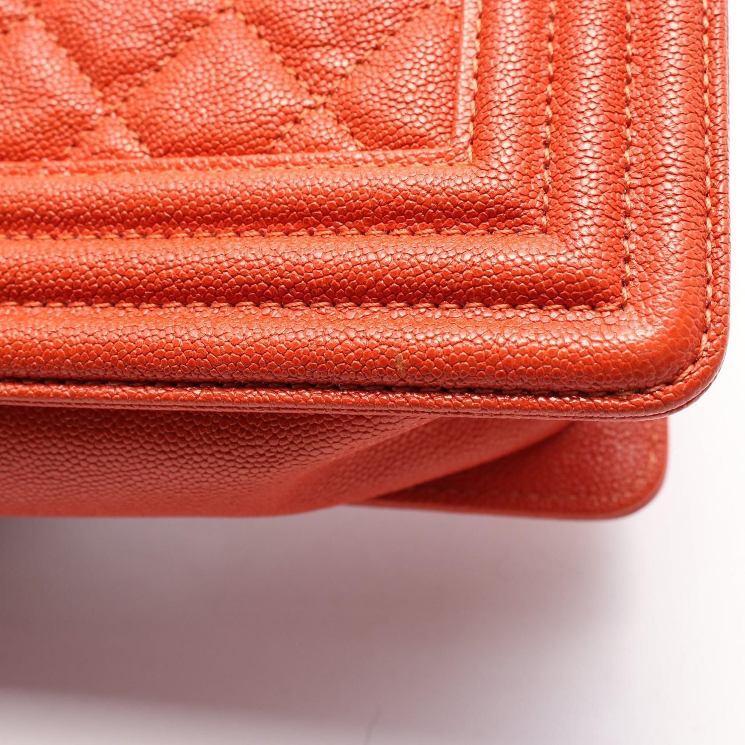 Chanel Boy Small Chain Shoulder Bag A 67085 Grained CalfskinOrange