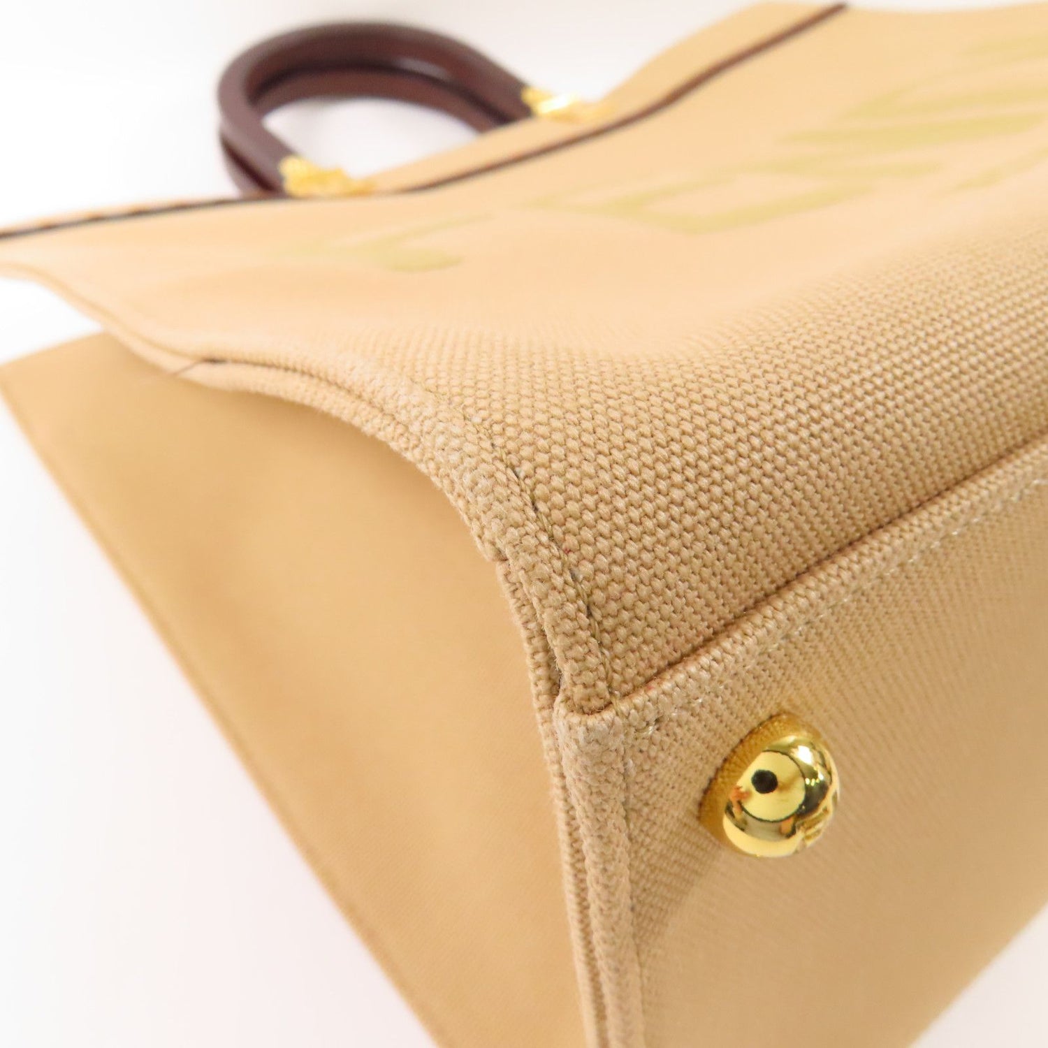 Fendi Canvas Sunshine Medium Gold Hand-handed Bag For Shoulders And Backs 2way Shoulder Bag Brown Canvas 8bh 386