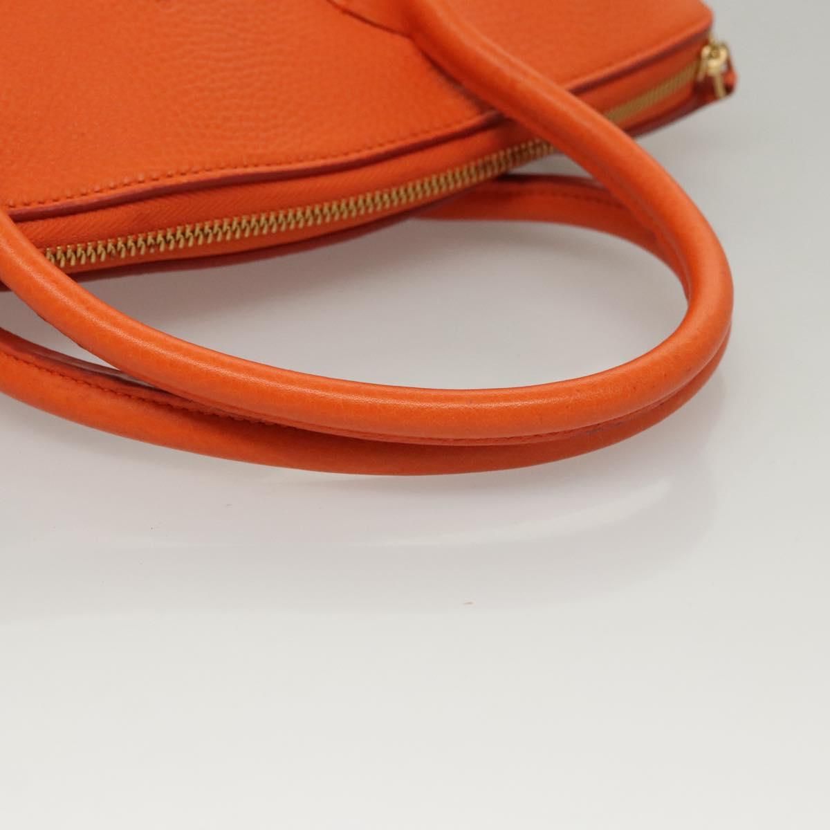 Louis Vuitton Suhari Lockit Pm Hand Bag Taurillon Leather Orange Lv Auth