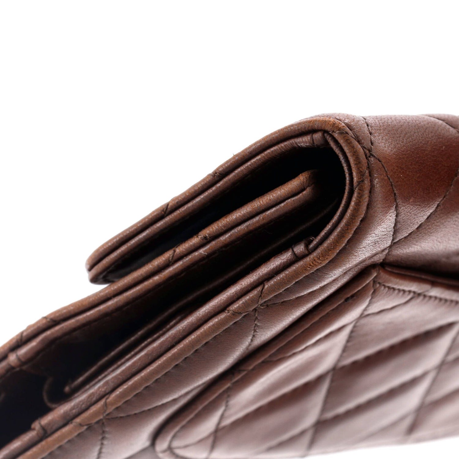 Chanel Trifold Classic Flap Wallet Quilted Lambskin
