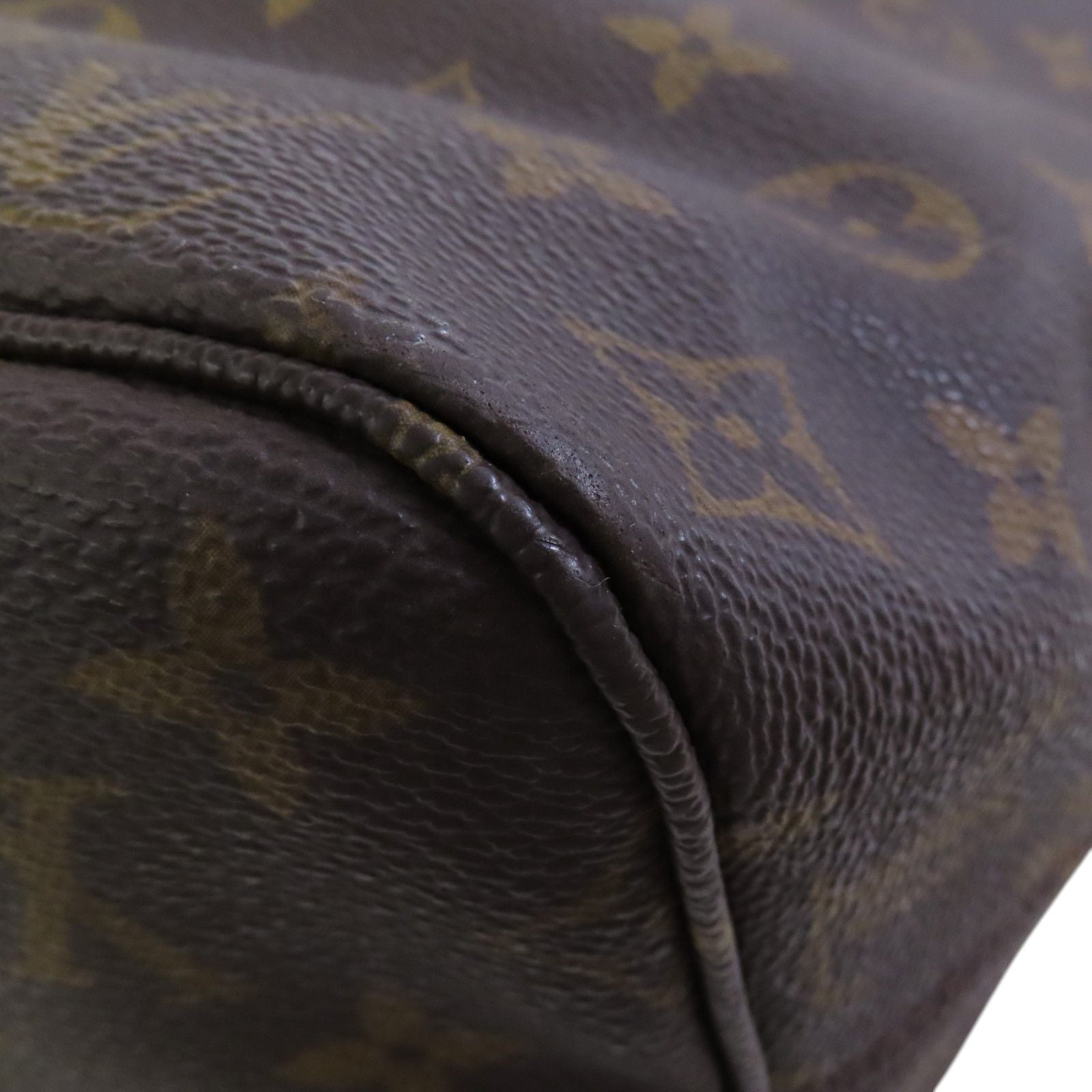 Louis Vuitton Monogram Neverfull Mm Gold Shoulder Bag Brown Shoulder Bag M 40156