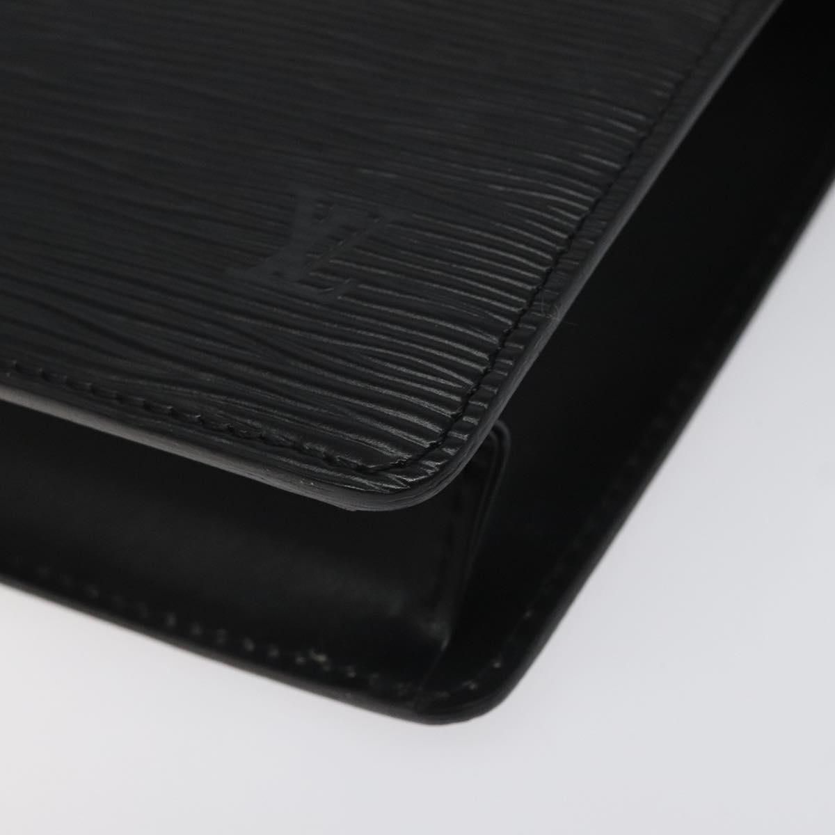 Louis Vuitton Epi Pochette Homme Clutch Bag Black Noir M 52522 Lv Auth