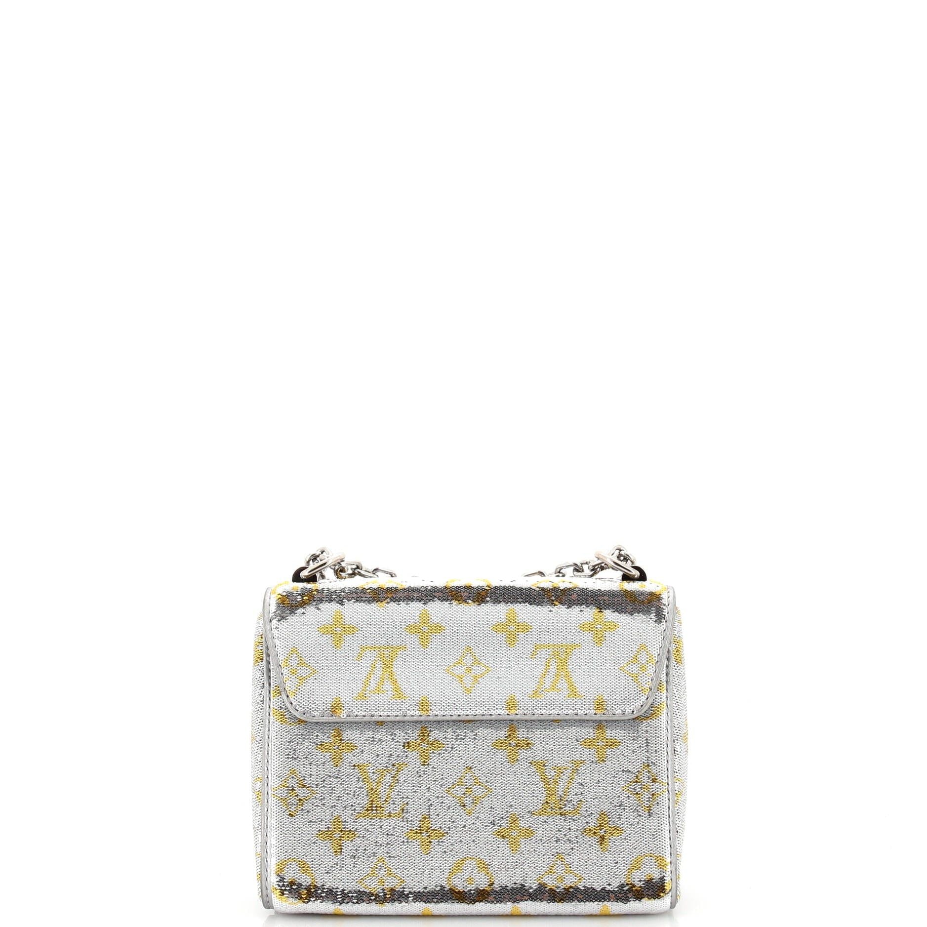 Louis Vuitton Twist Handbag Monogram Sequins Pm