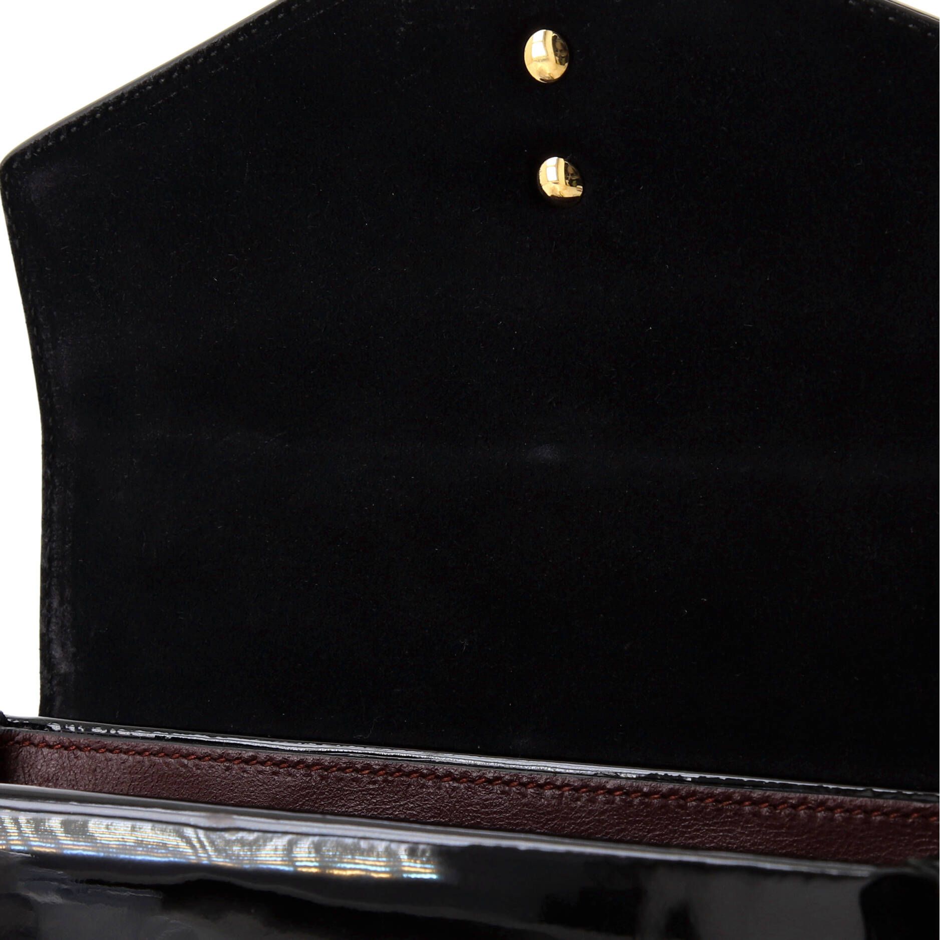 Gucci Sylvie 1969 Top Handle Bag Patent Mini