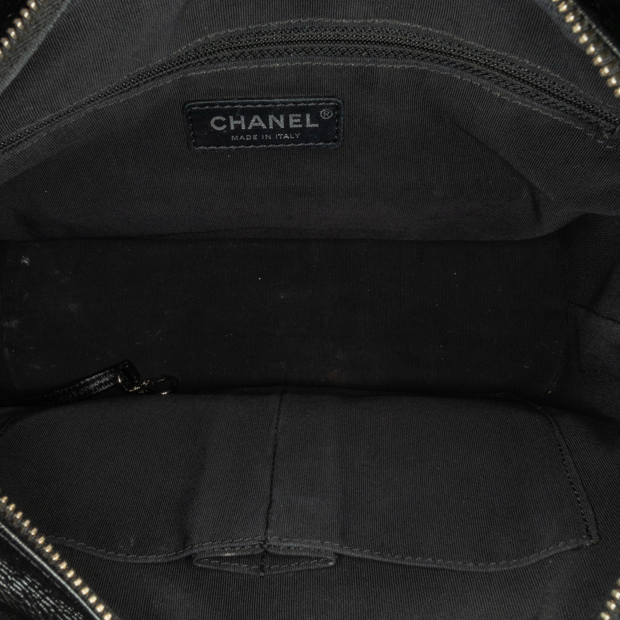 Chanel Medium Wool Paris-hamburg Embroidered Gabrielle Crossbody Blue