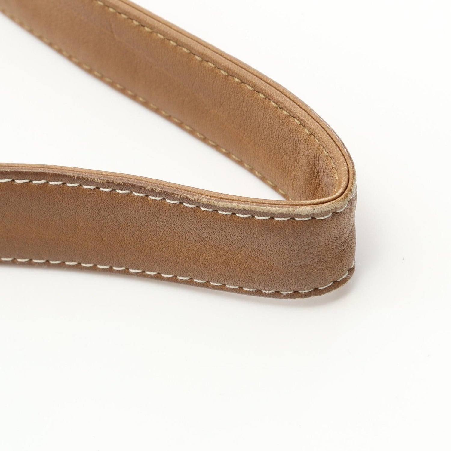 Loewe Anagram Shoulder Bag White Brown Canvas
