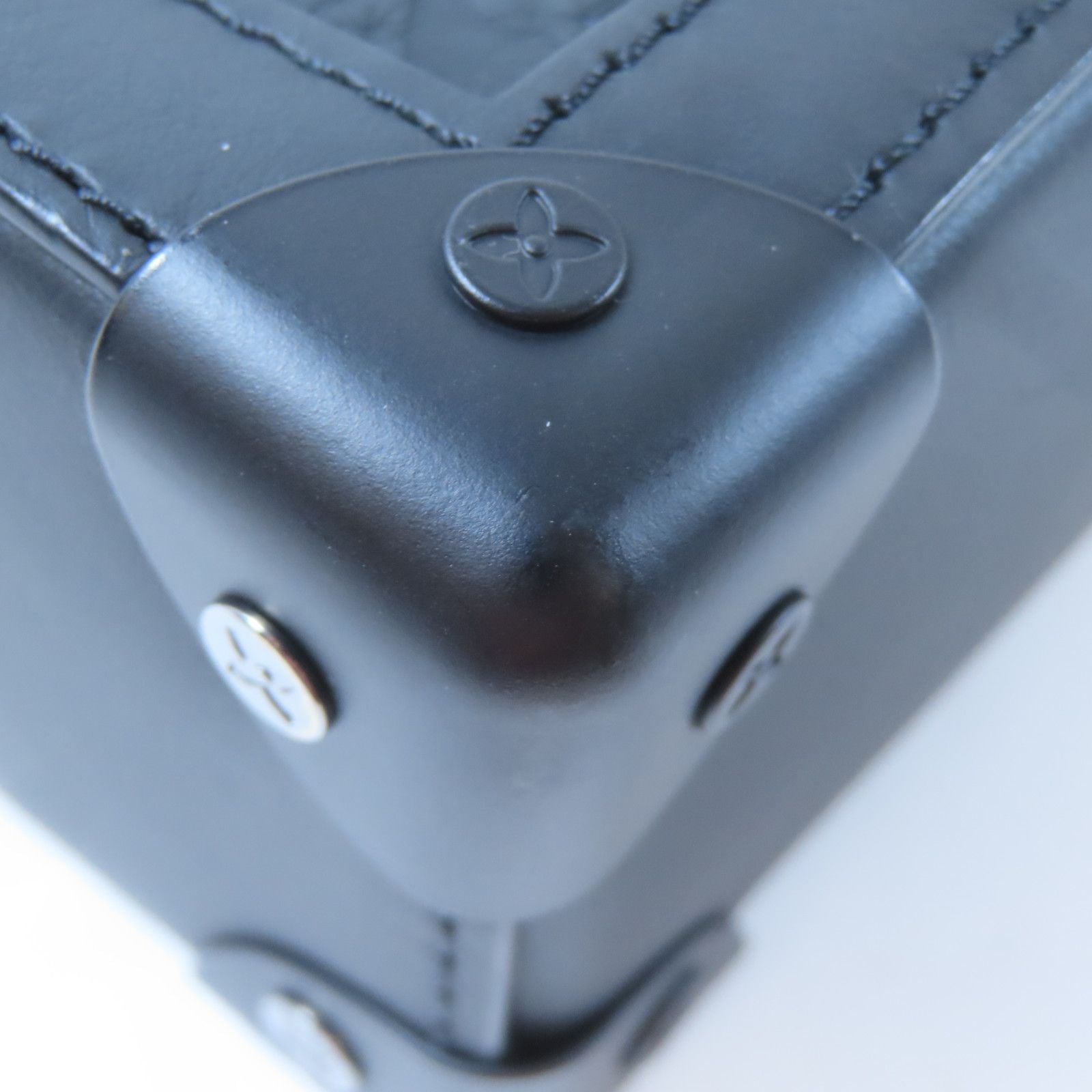 Louis Vuitton Monogram Taurillon Vertical Trunk Shoulder Bag Black Shoulder Bag M 82070