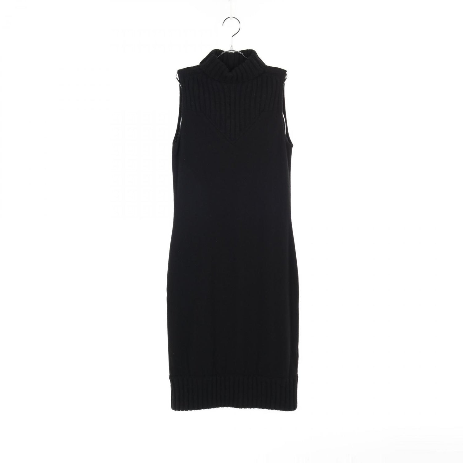 Chanel Sleeveless Dress P 24169v 01672 Cashmere Black 38