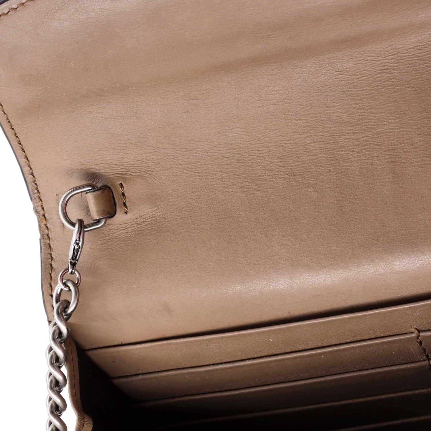 Gucci Dionysus Chain Wallet Gg Coated Canvas Small