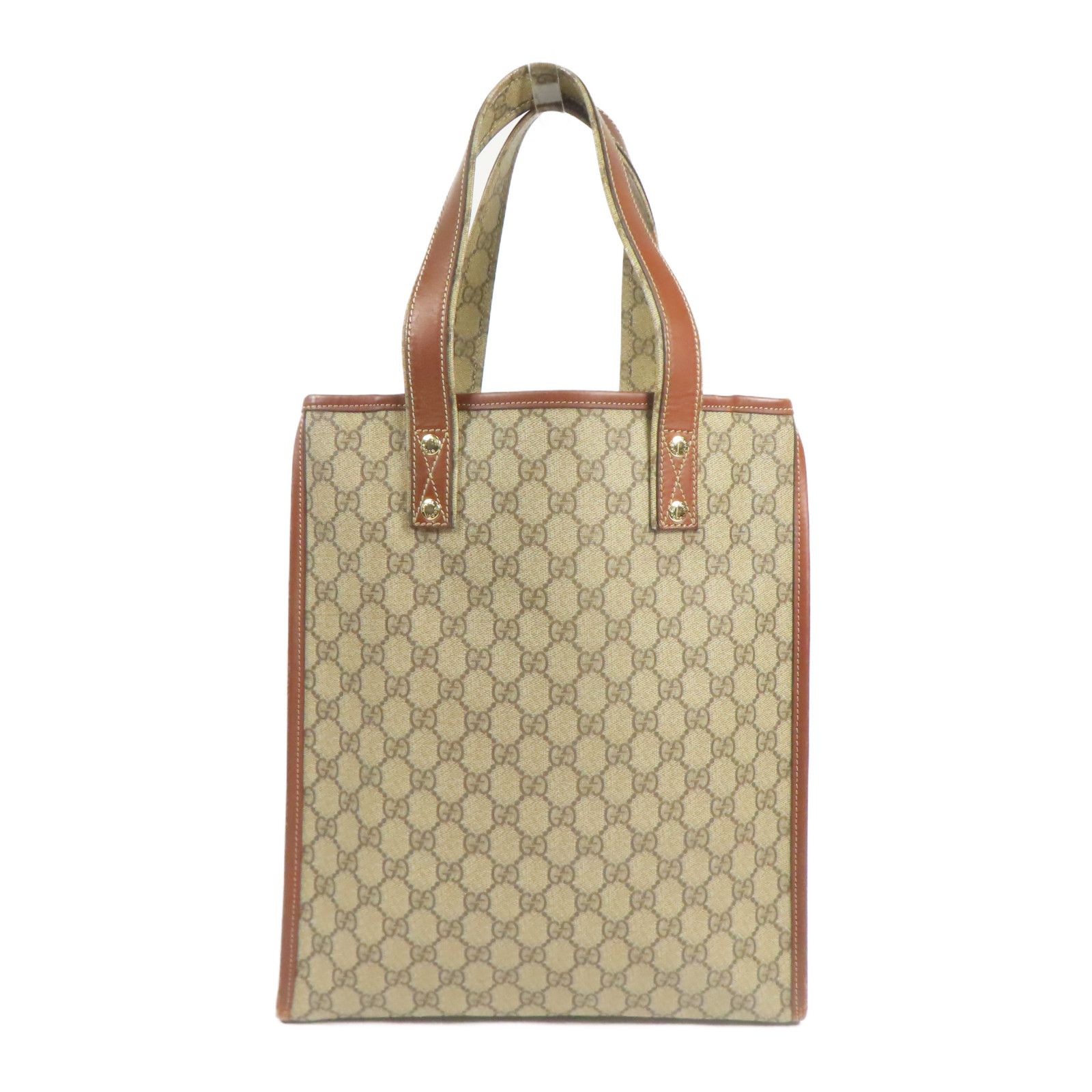 Gucci GG Plus Monogram Small Signature Web Loop Vertical Tote