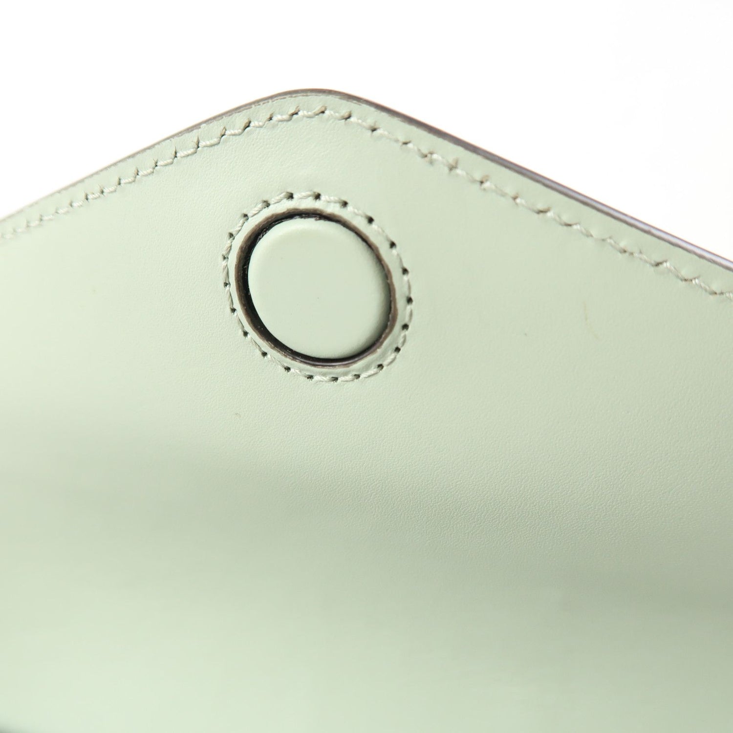 Gucci Leather Gg Pochette Gold Shoulder Bag Green Mint Leather 772794