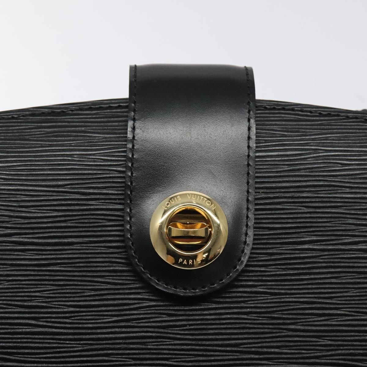 Louis Vuitton Epi Capuchin Shoulder Bag Black M 52342 Lv Auth
