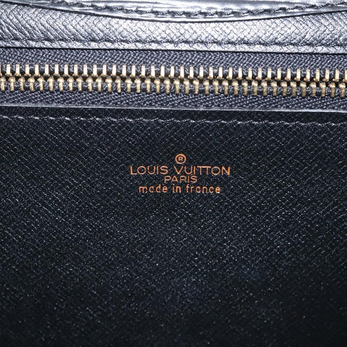 Louis Vuitton Epi Montaigne 27 Clutch Bag Black M 52652 Lv Auth