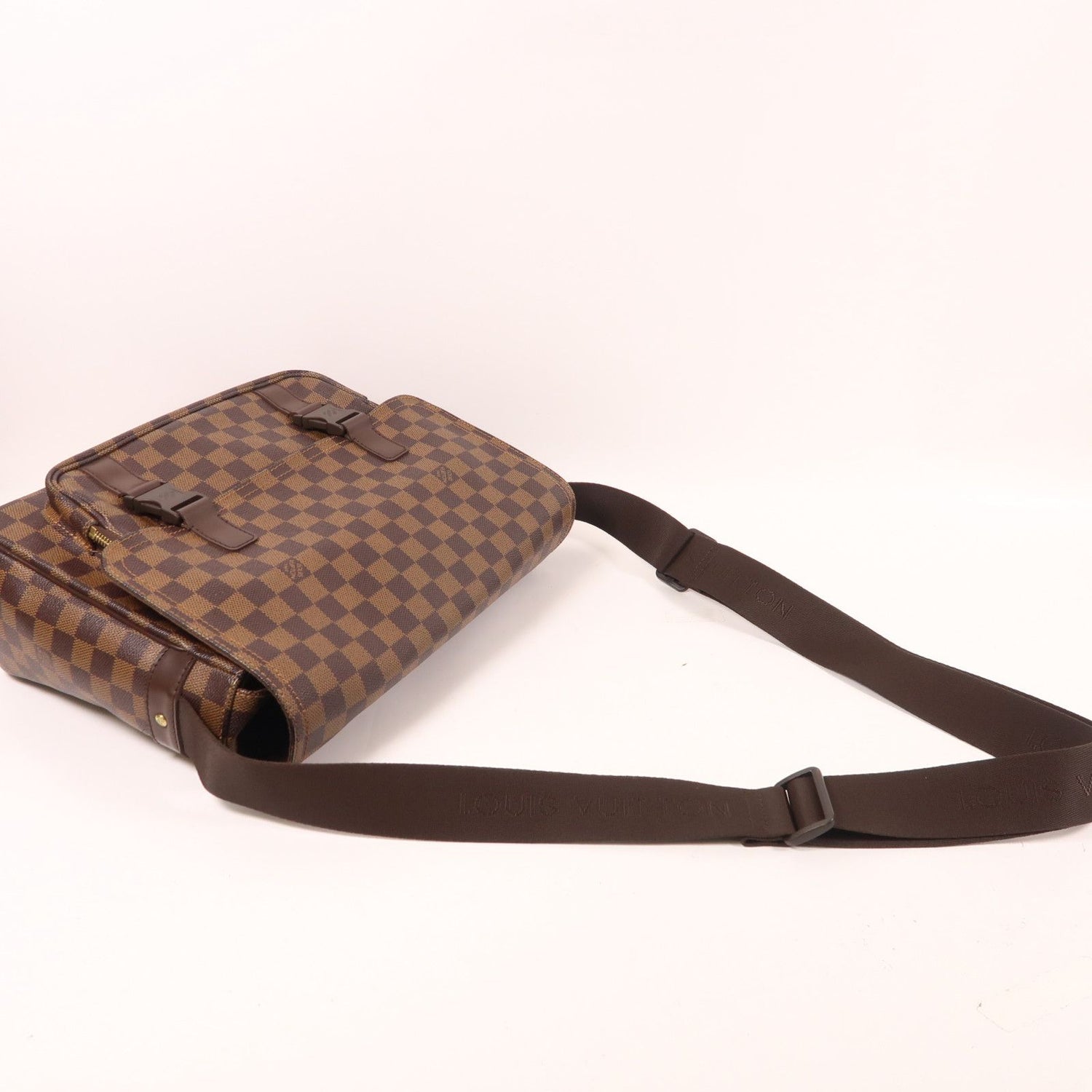 Louis Vuitton Damier Ebene Messenger Bag Palm Color Brown Shoulder Bag N 51125