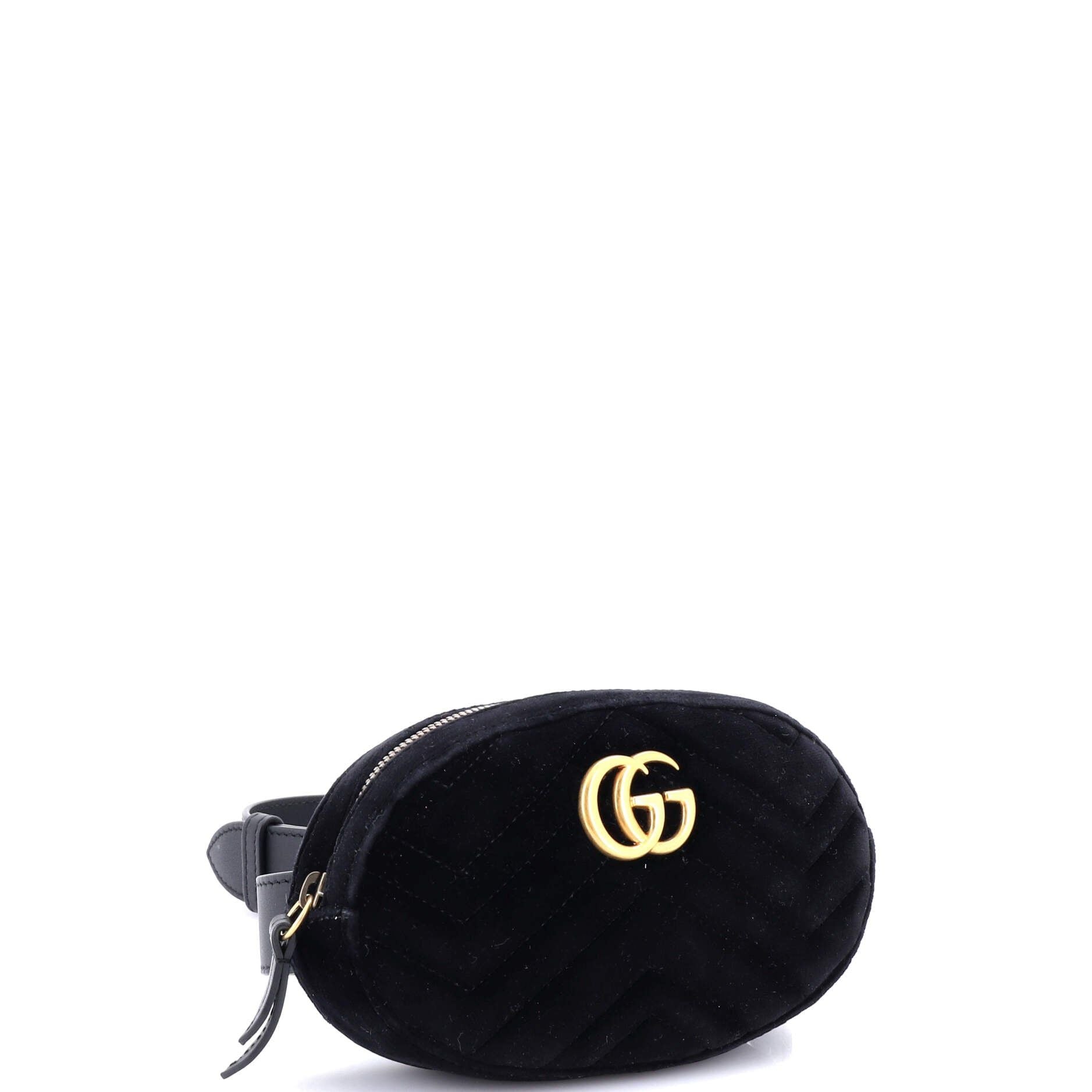Gucci GG Marmont Belt Bag Matelasse Velvet