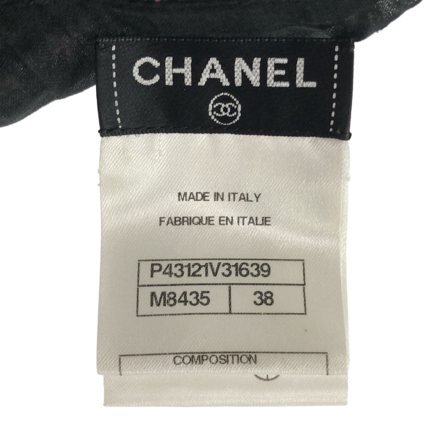 Chanel Mini Dress Black Silk 38