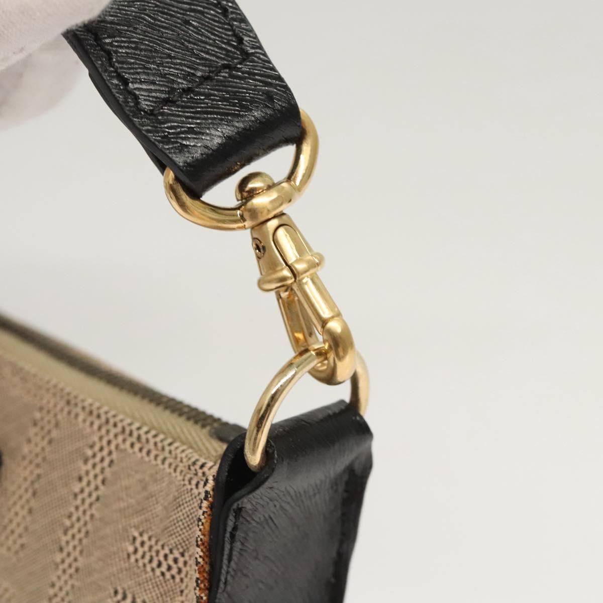 Fendi Zucca Canvas Accessory Pouch Beige Gold Auth
