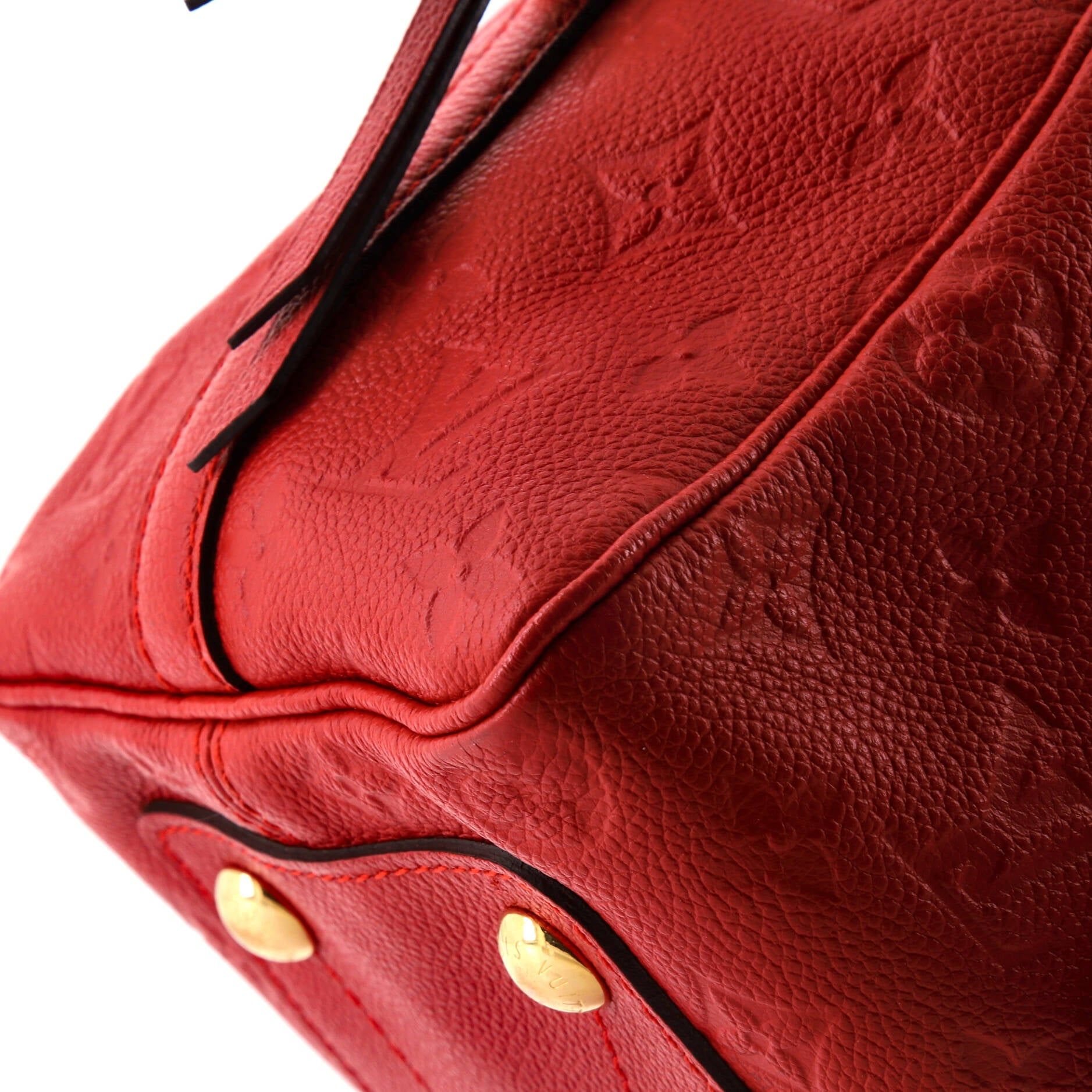 Louis Vuitton Speedy Bandouliere Bag Monogram Empreinte Leather 25
