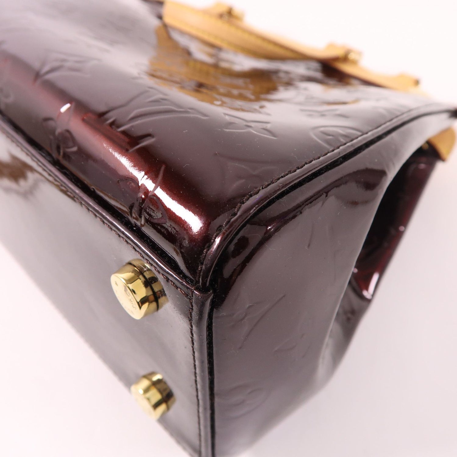 Louis Vuitton Vernis Brea Mm Hand-milled Shoulder Bag Rouge Fauviste Red Rouge 2way Shoulder Bag M 91690