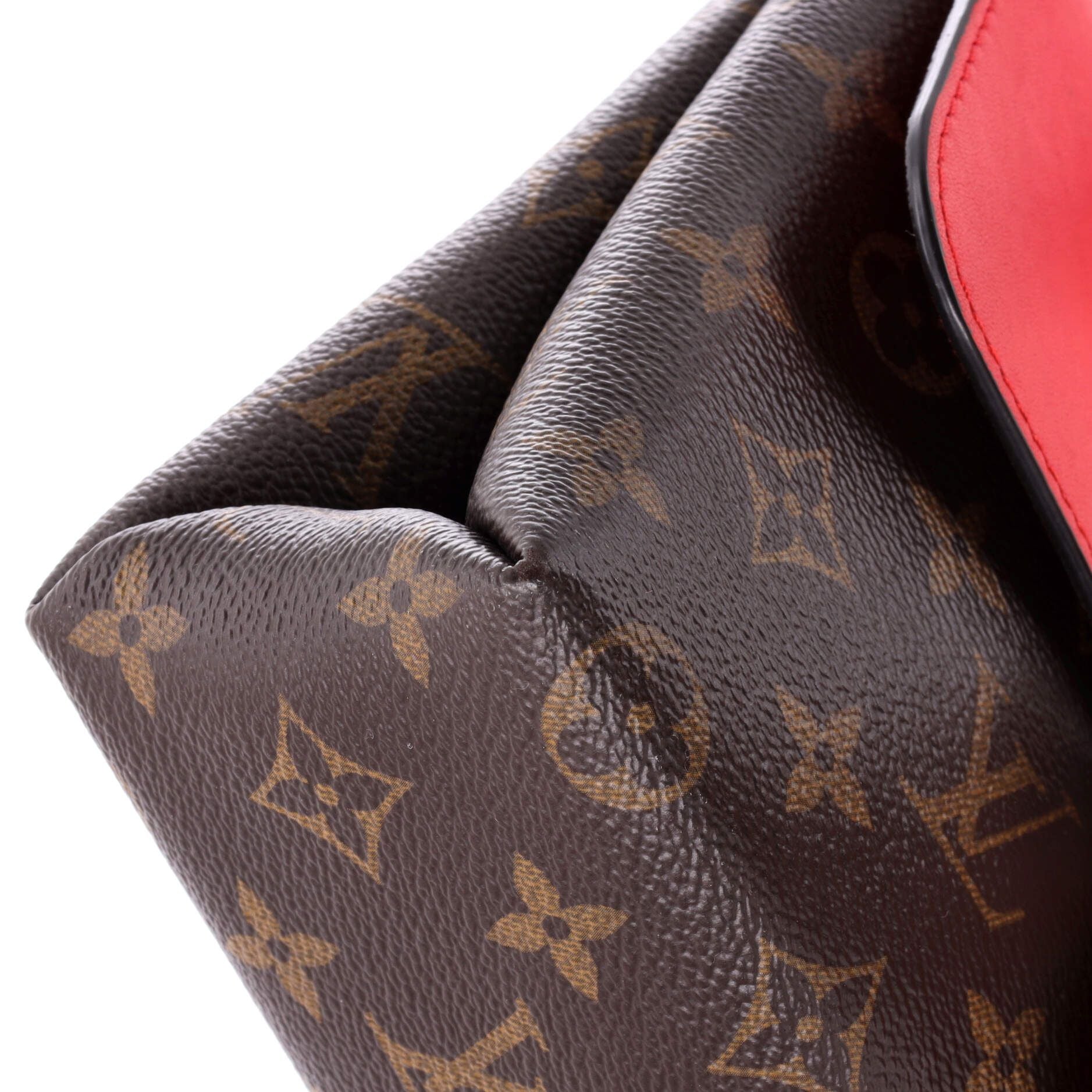Louis Vuitton Locky Handbag Monogram Canvas With Leather Bb