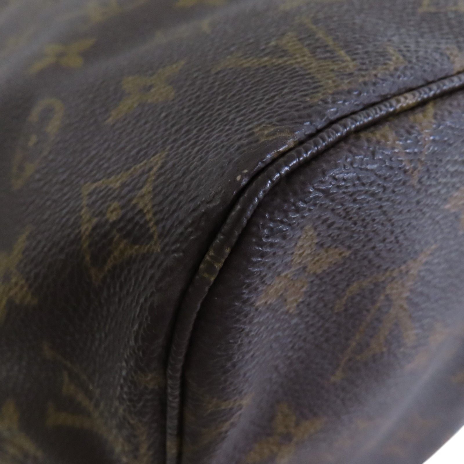 Louis Vuitton Monogram Neverfull Mm Gold Shoulder Bag Brown Shoulder Bag M 40156