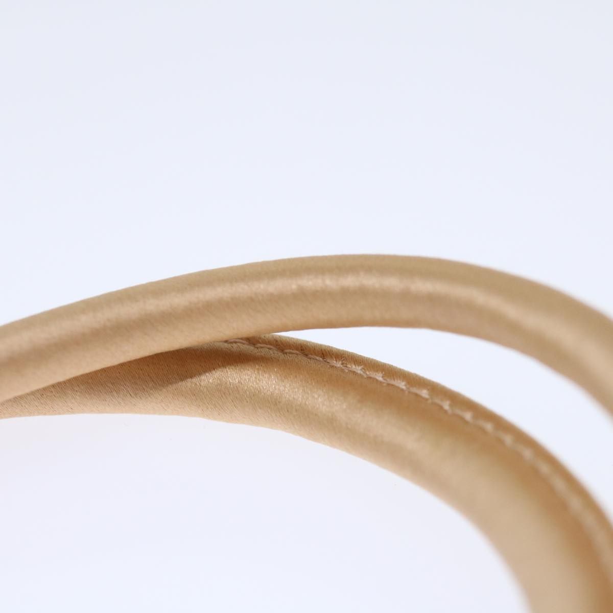 Bottega Veneta Hand Bag Satin Pink Gold Auth