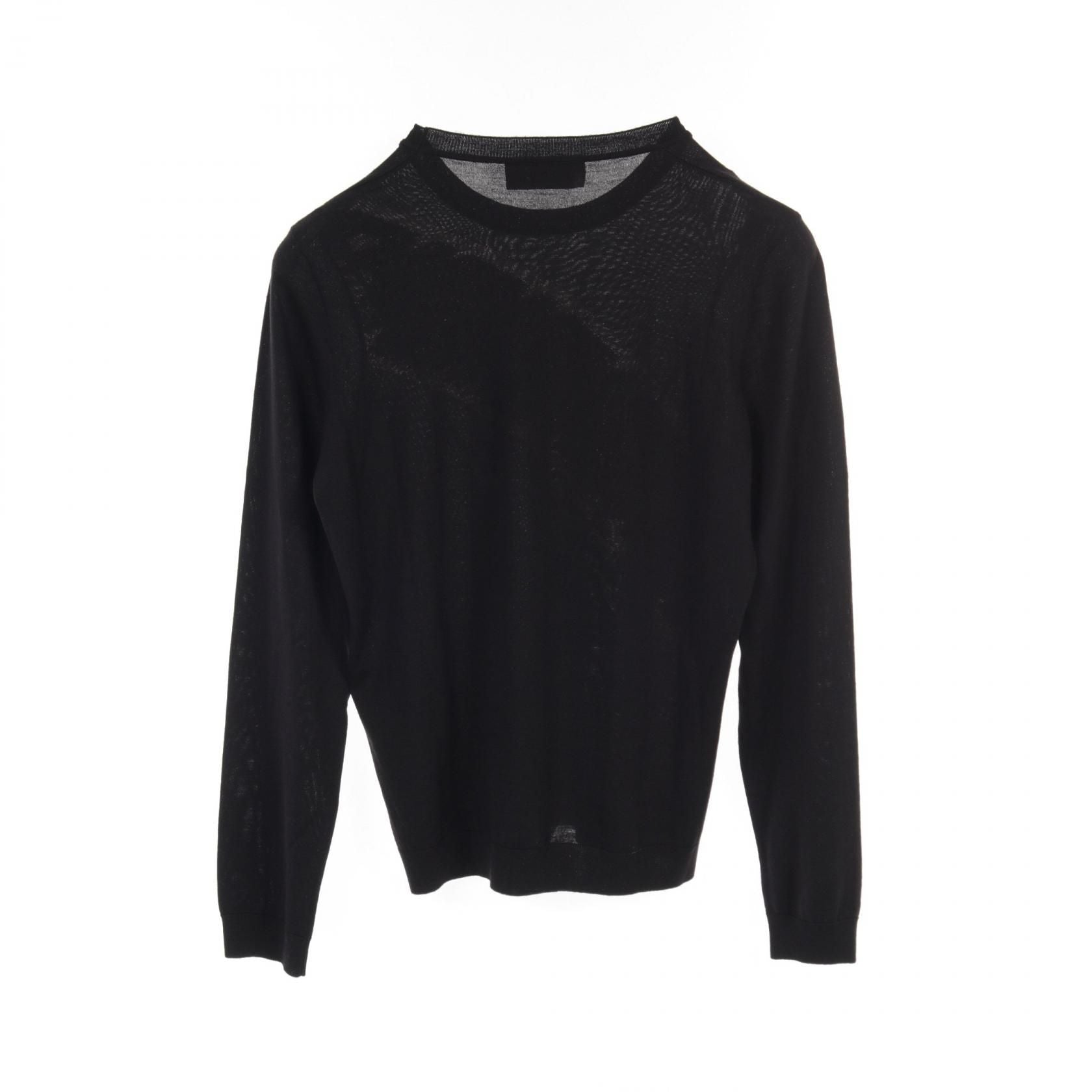 Fendi Zucca Knit Sweater Fzz 426 A 4xh Wool Black Brown Mens 44