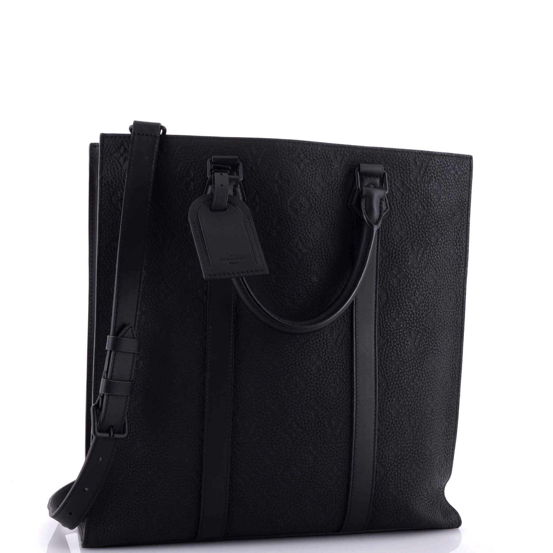 Louis Vuitton Sac Plat Nv Bag Monogram Taurillon Leather