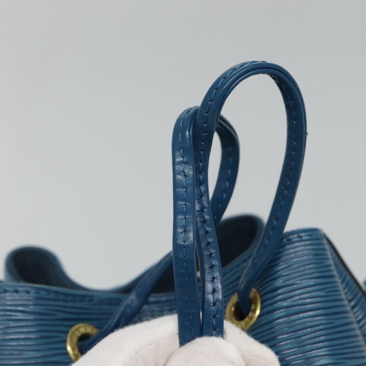 Louis Vuitton Epi Petit Noe Shoulder Bag Blue M 44105 Lv Auth