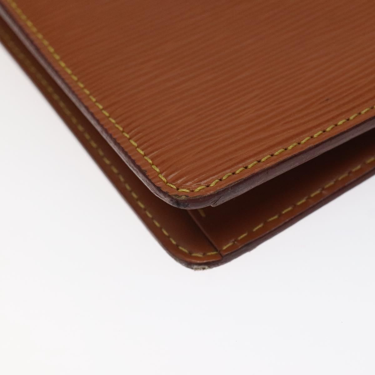 Louis Vuitton Epi Pochette Homme Clutch Bag Zipangu Gold M 52528 Lv Auth