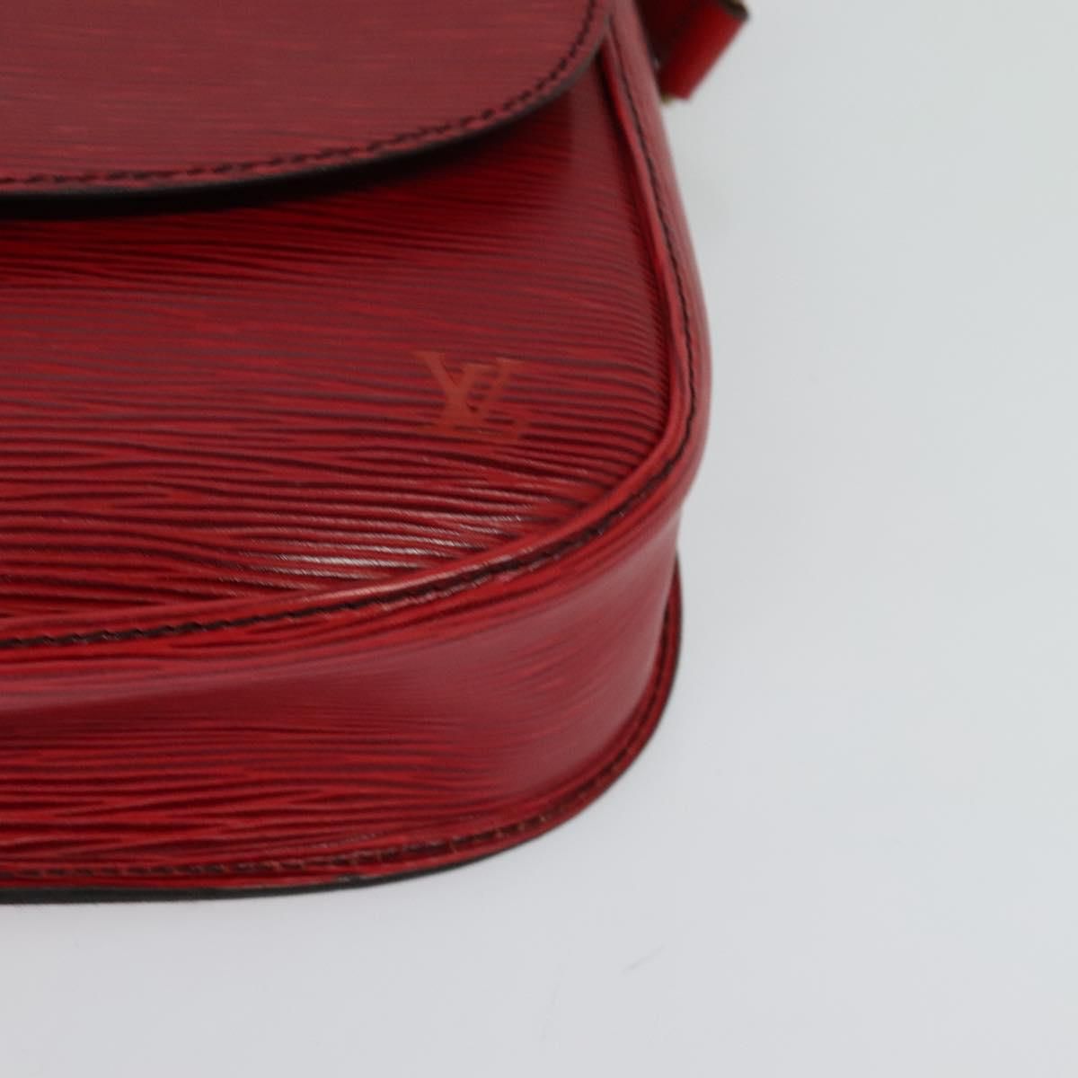 Louis Vuitton Epi Saint Cloud Gm Shoulder Bag Red M 52197 Lv Auth
