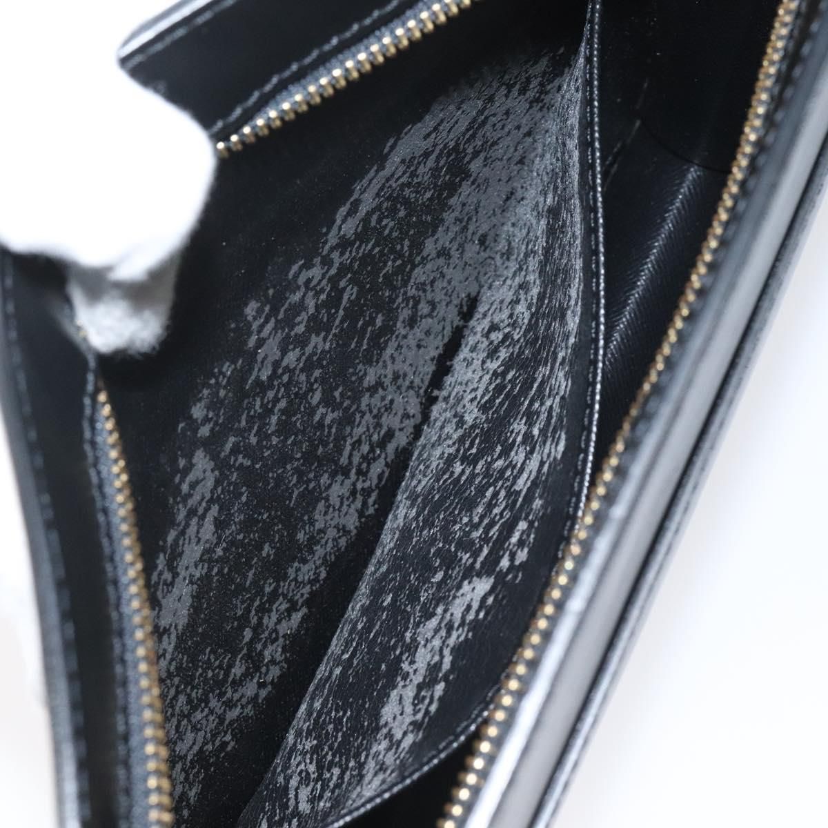Louis Vuitton Epi Pochette Homme Clutch Bag Black Noir M 52522 Lv Auth
