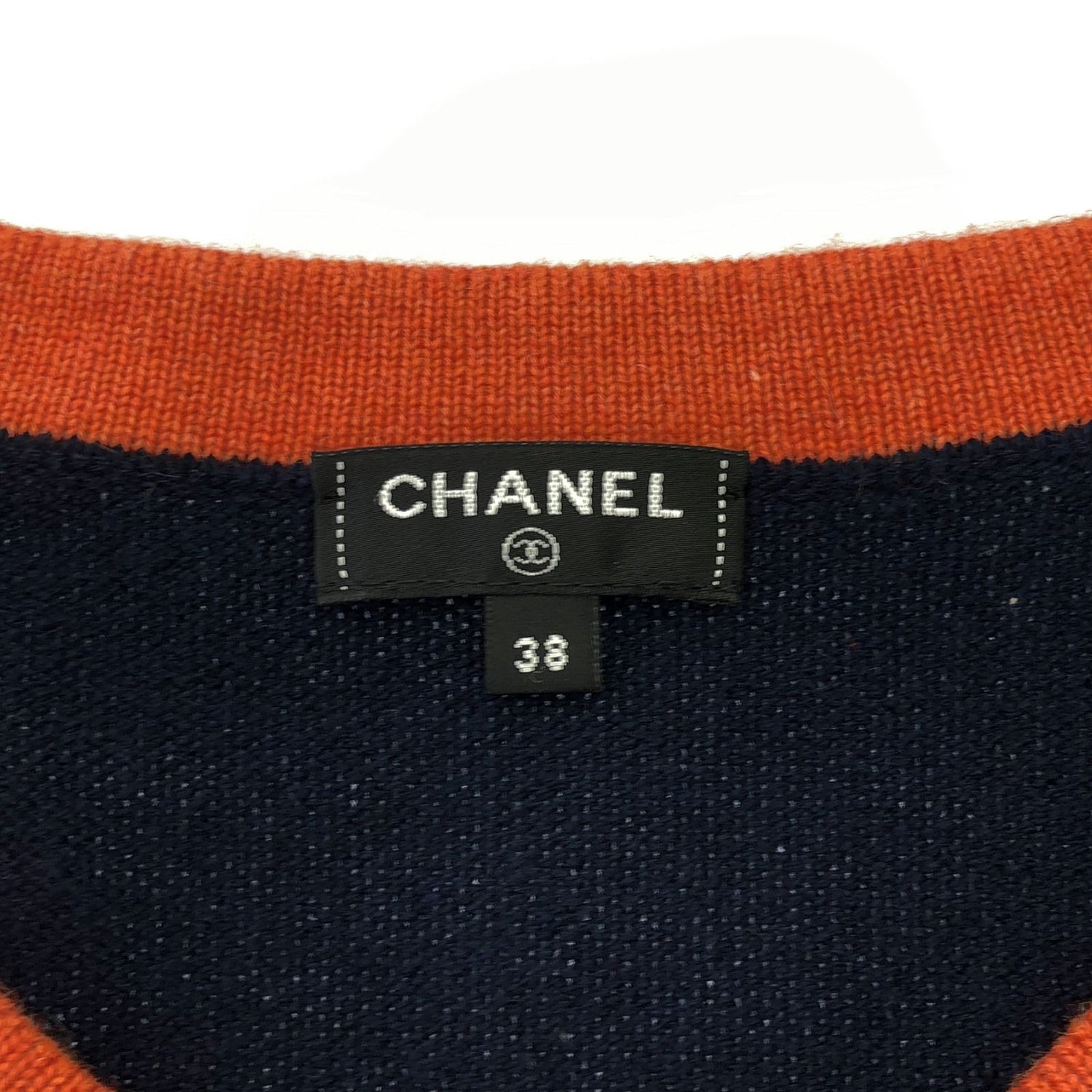Chanel Navy Cardigan Cashmere