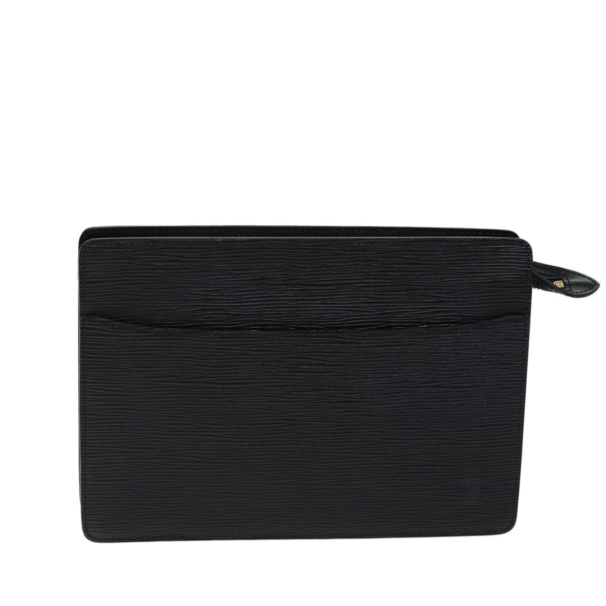 Louis Vuitton Epi Pochette Homme Clutch Bag Black M 52522 Lv Auth