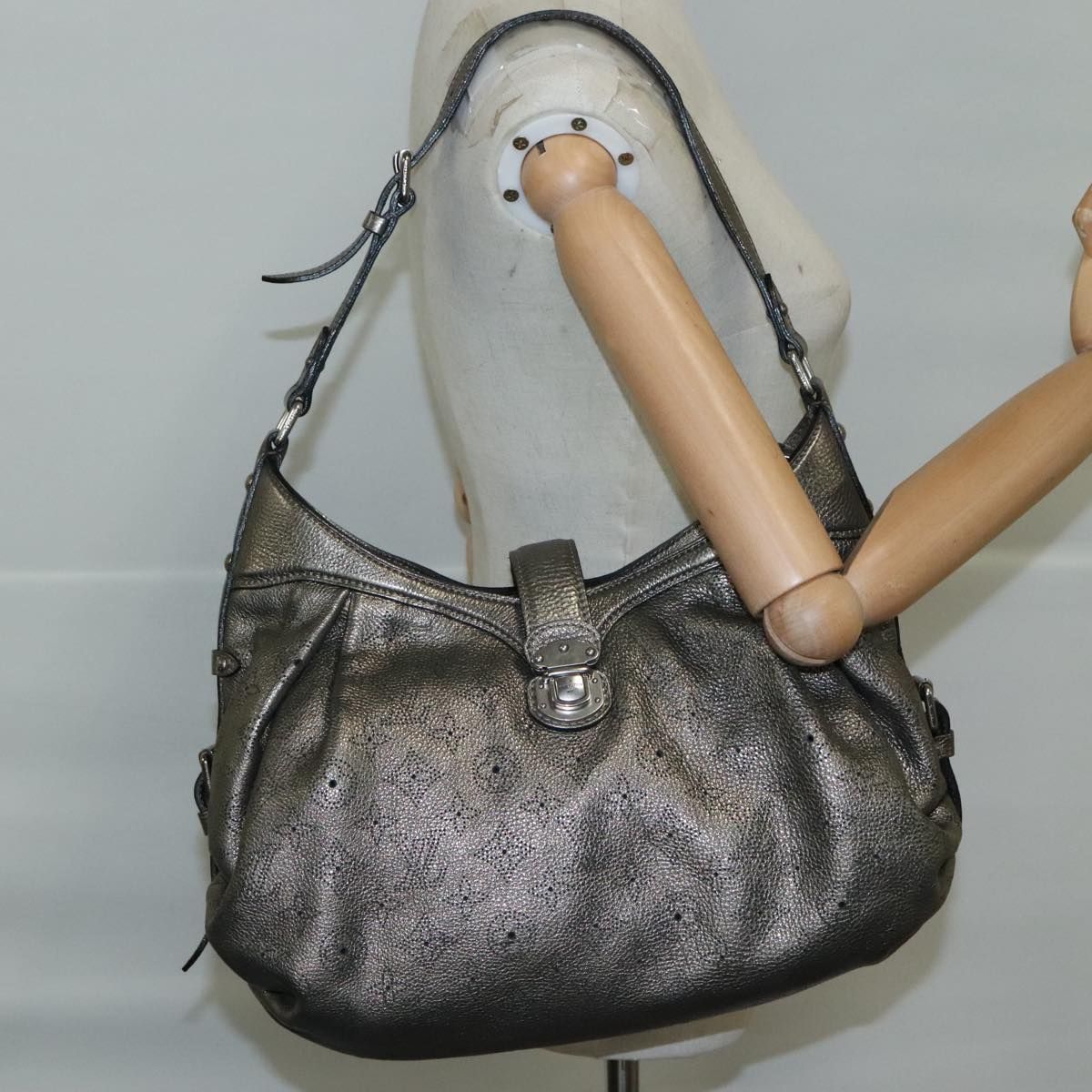 Louis Vuitton Monogram Mahina Xs Shoulder Bag Bronze M 95717 Lv Auth