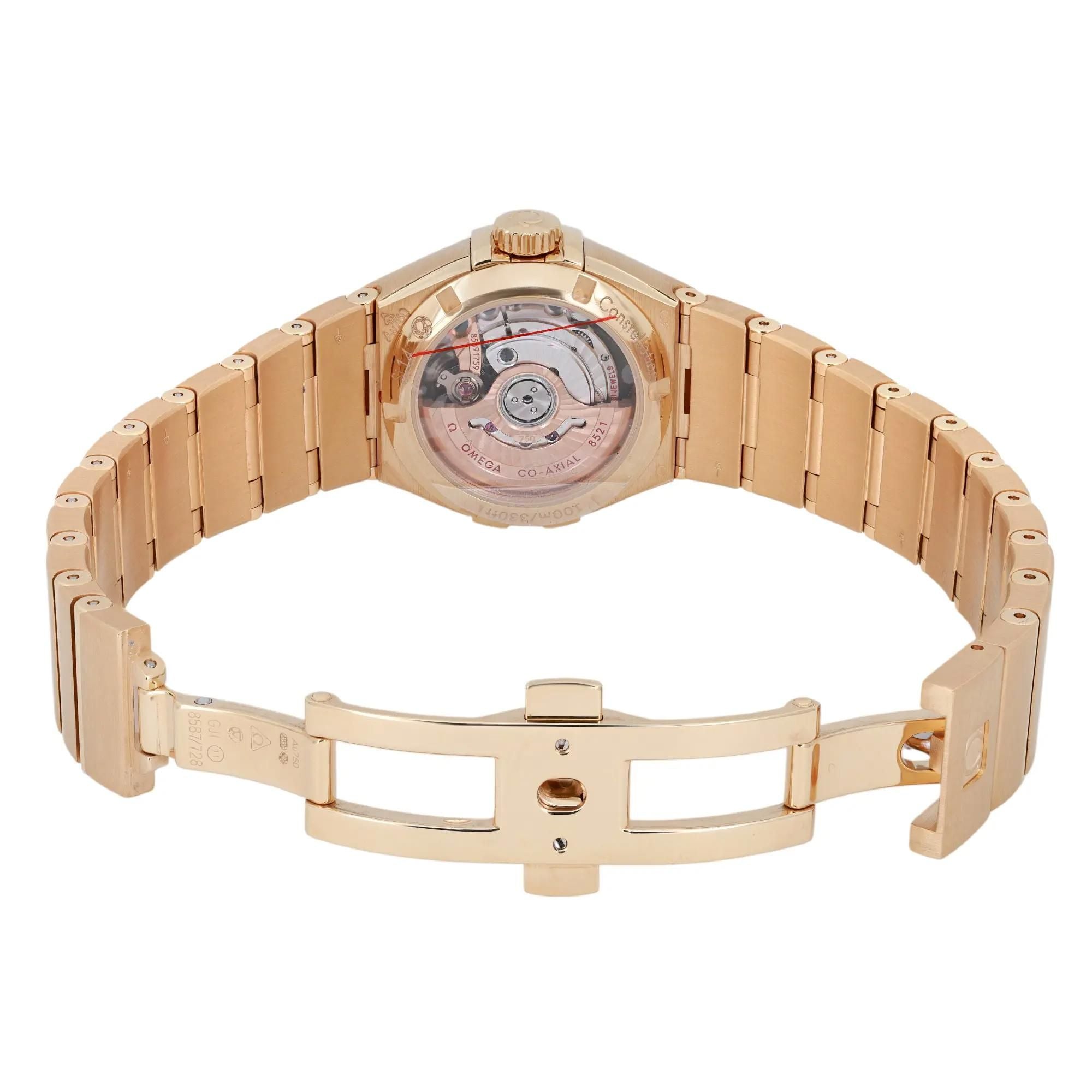 Omega Constellation 18K Gold Diamond Mop Dial Womens Watch 123.55.27.20.05.002