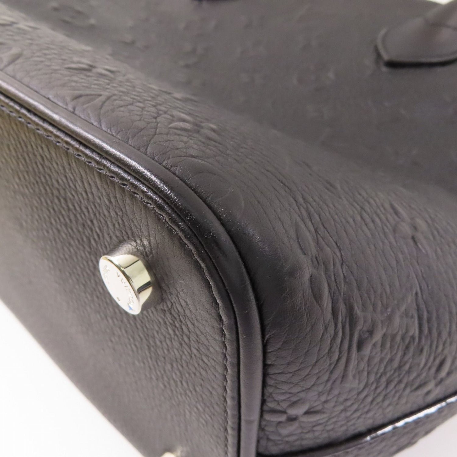 Louis Vuitton Cowhide Leather Revelation Lockit Ginpaku Handmade Bag Black Blk Handbag M 40771