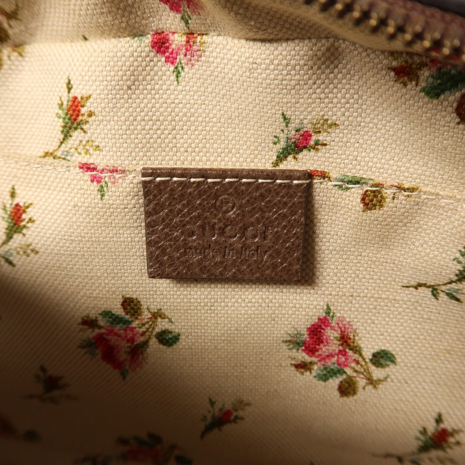Gucci Painted Canvas Gg Supreme Messenger Gold Shoulder Bag Brown Beige/brown Pvc Coated Canvas 476466