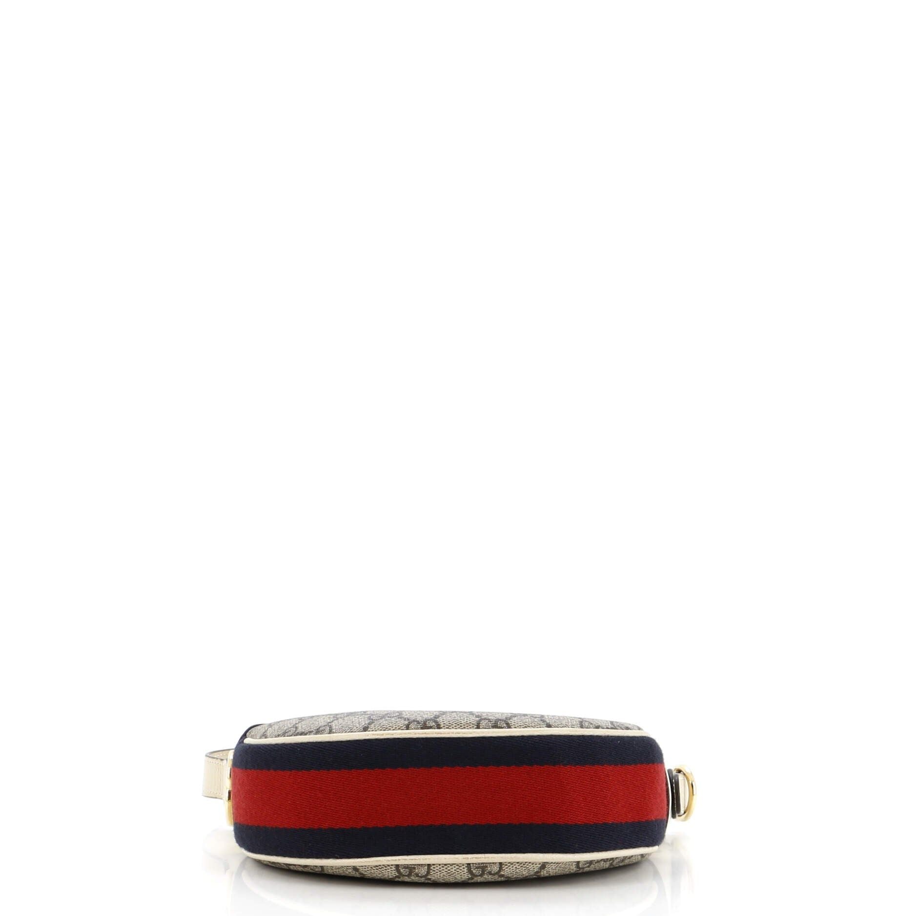 Gucci Ophidia Zip Hobo Gg Coated Canvas Mini